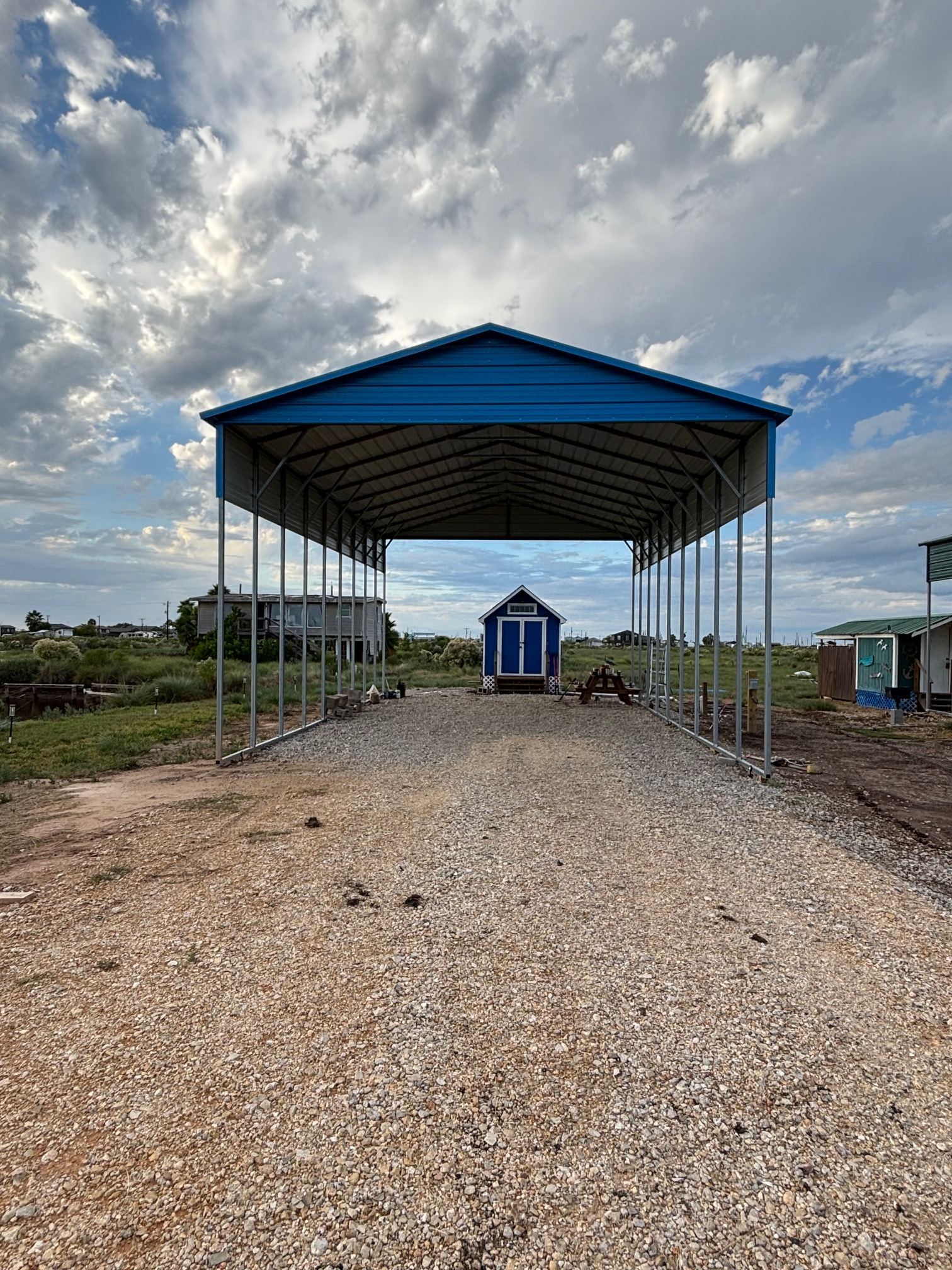 Covered RV spot in Sargent, Texas