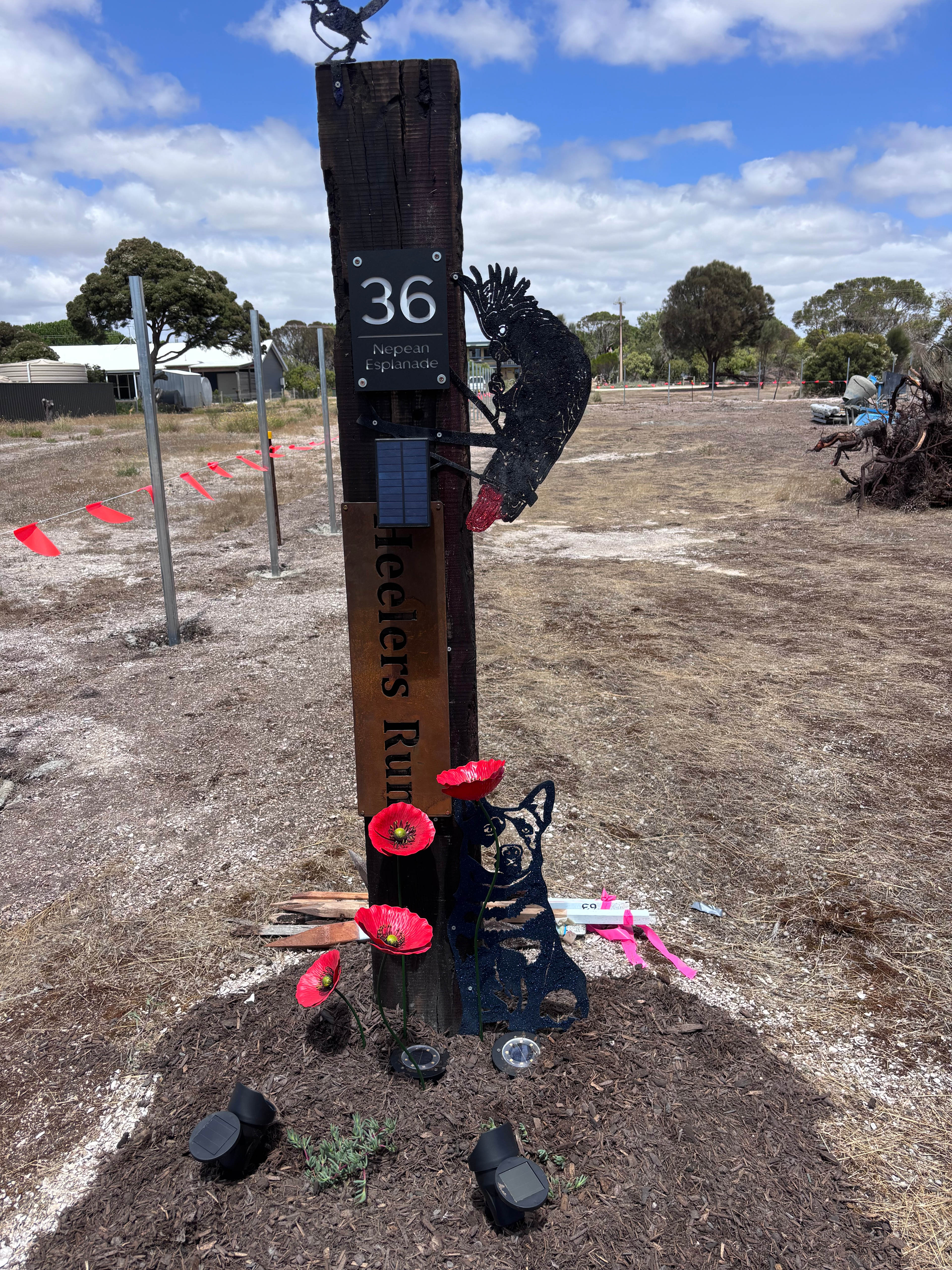 You can miss the custom sign
