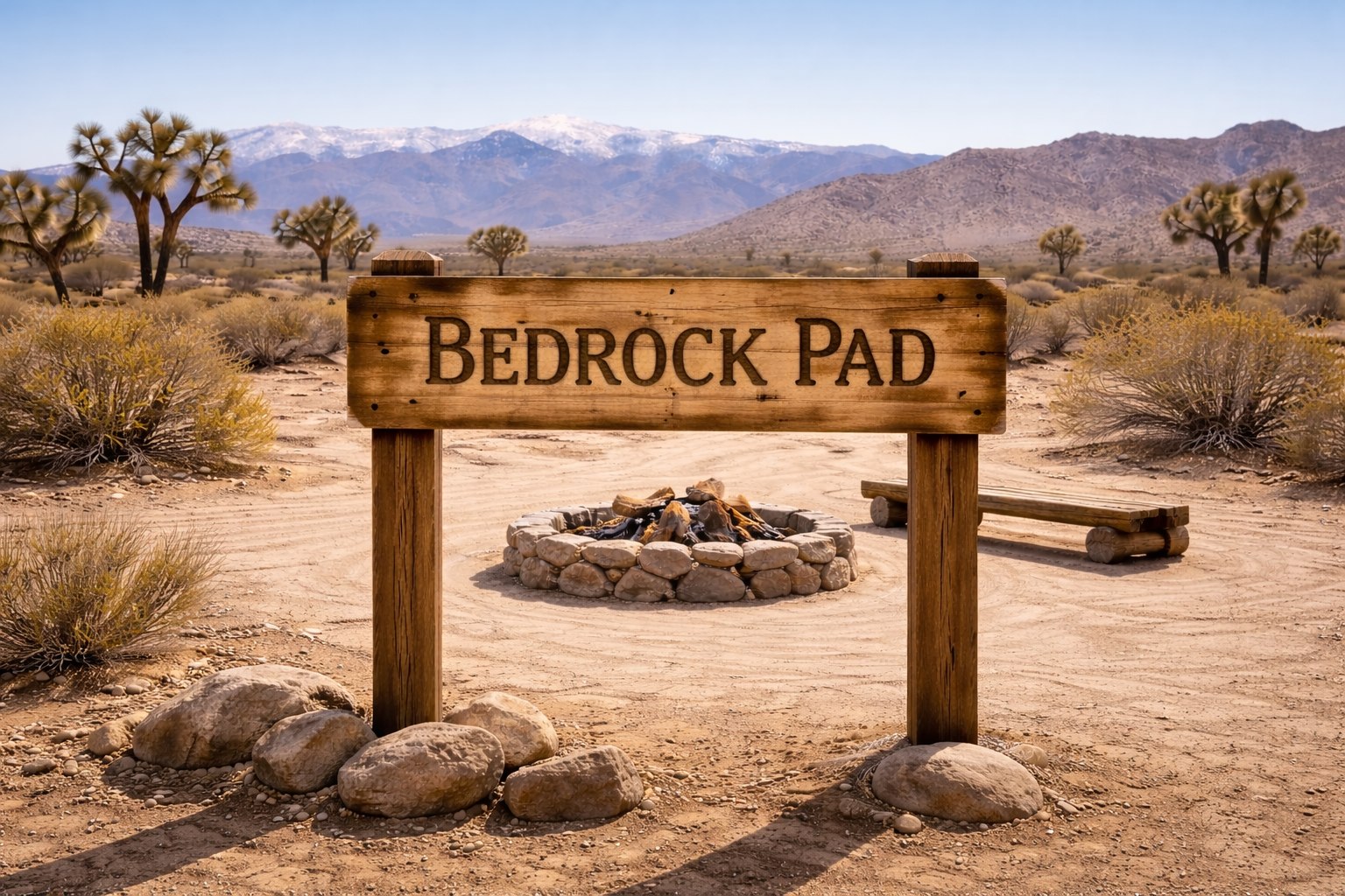 Bedrock Pad 🪨🔥
Solid ground. Open skies. Zero distractions.
Bedrock Pad offers firm hardpack parking, a designated fire ring, and wide desert views stretching to the mountains. Perfect for 4x4 rigs, rooftop tents, and small self-contained trailers.
Simple. Strong. Desert-ready.
#BedrockPad #Private4x4Basecamp #HighDesertCamping #TwentyninePalms #BoondockLife