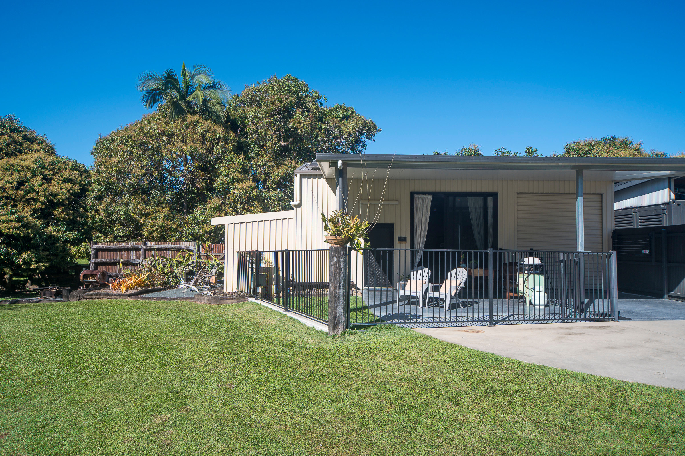 Exterior View of Shed House, fully fenced for fur-kids.