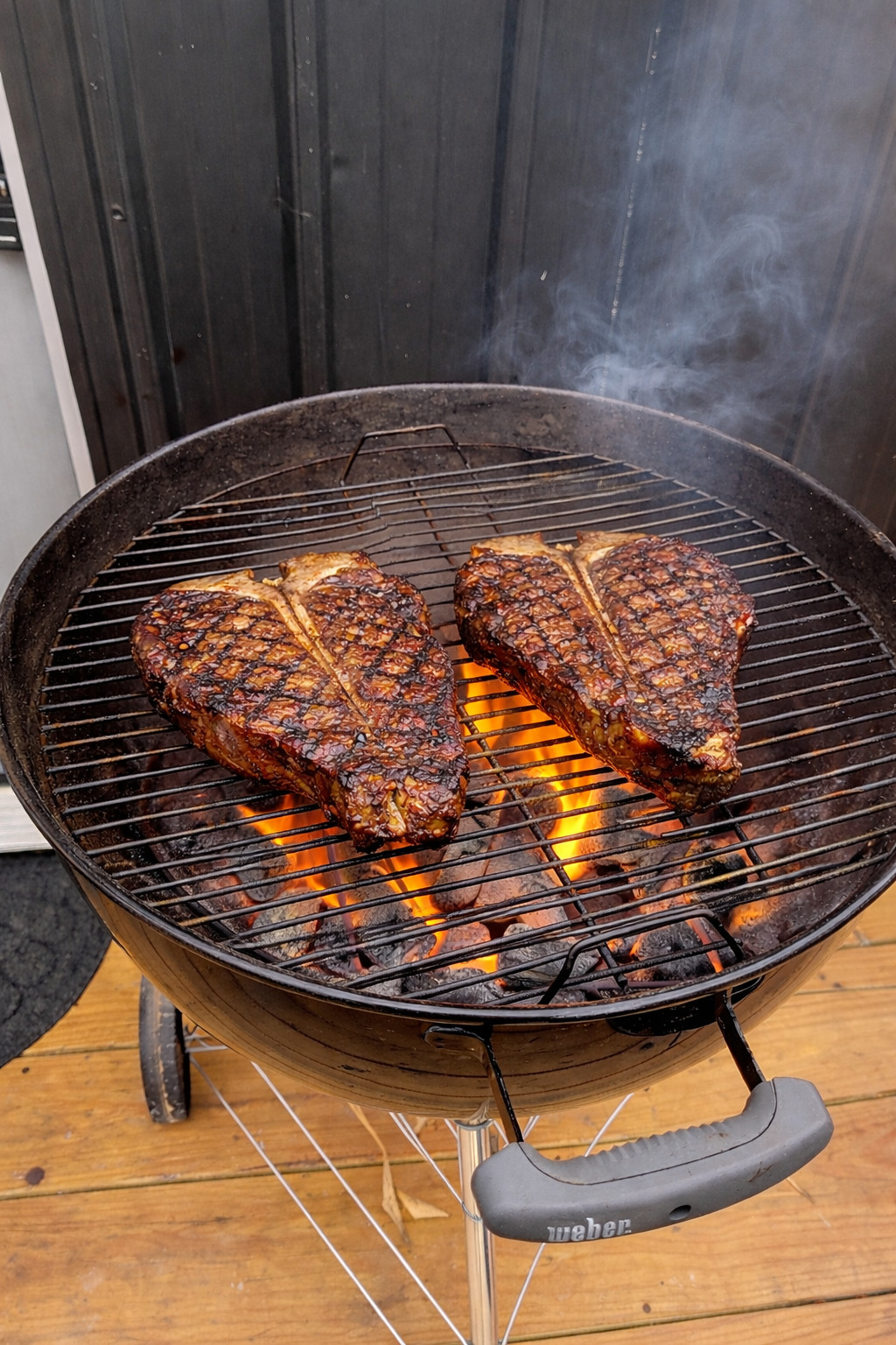 Things to do: Grilling on the charcoal grill.