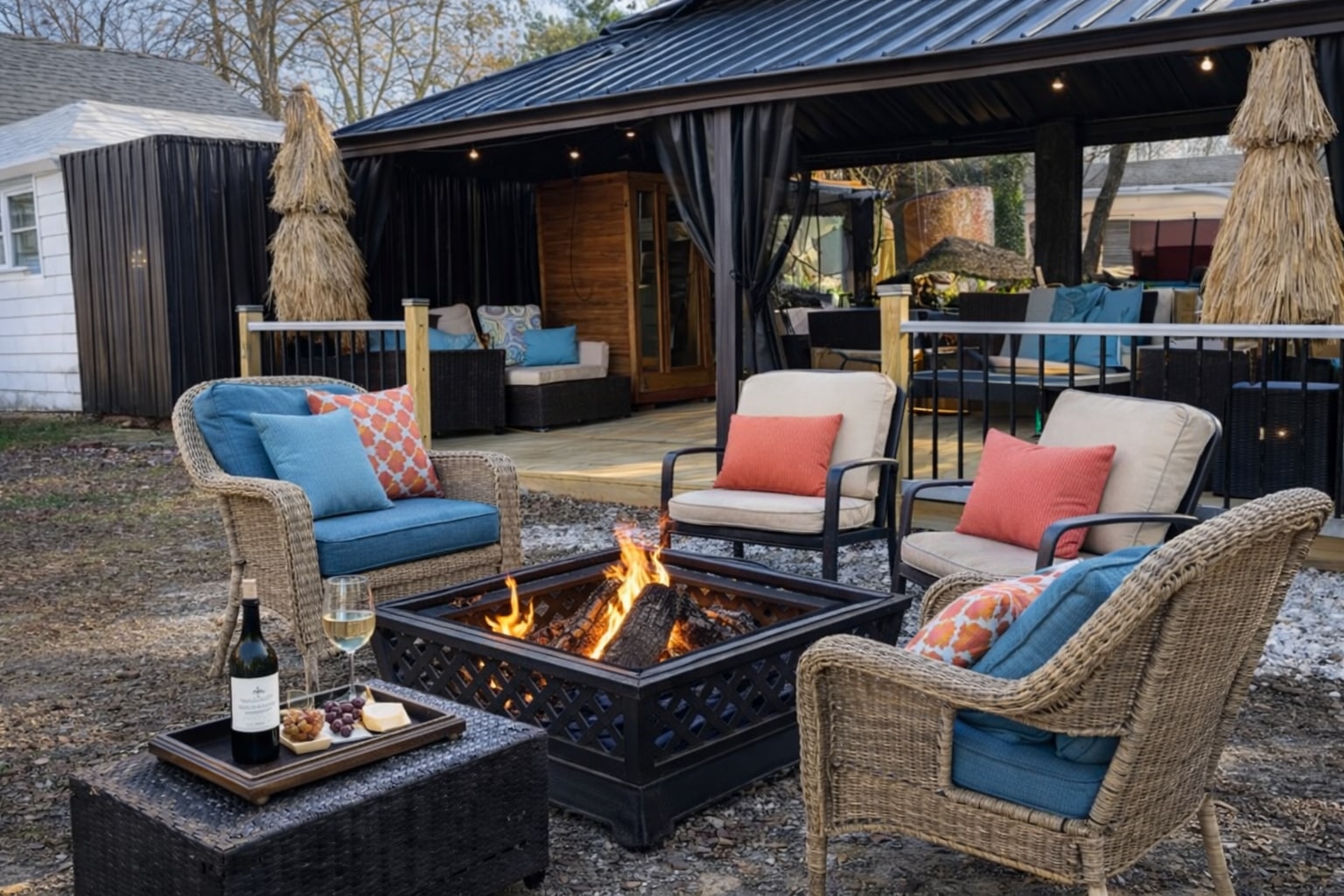 Private Backyard Gazebo-Site 2 RV