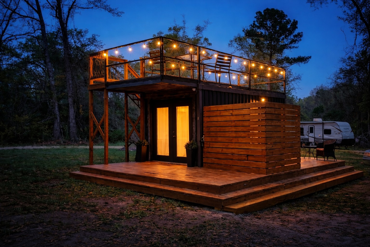Rooftop Hot Tub Country Nights