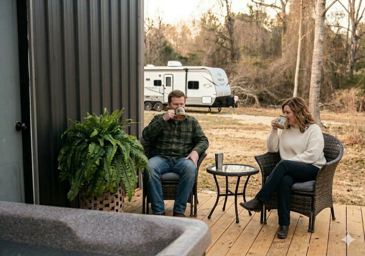 Rooftop Hot Tub Country Nights