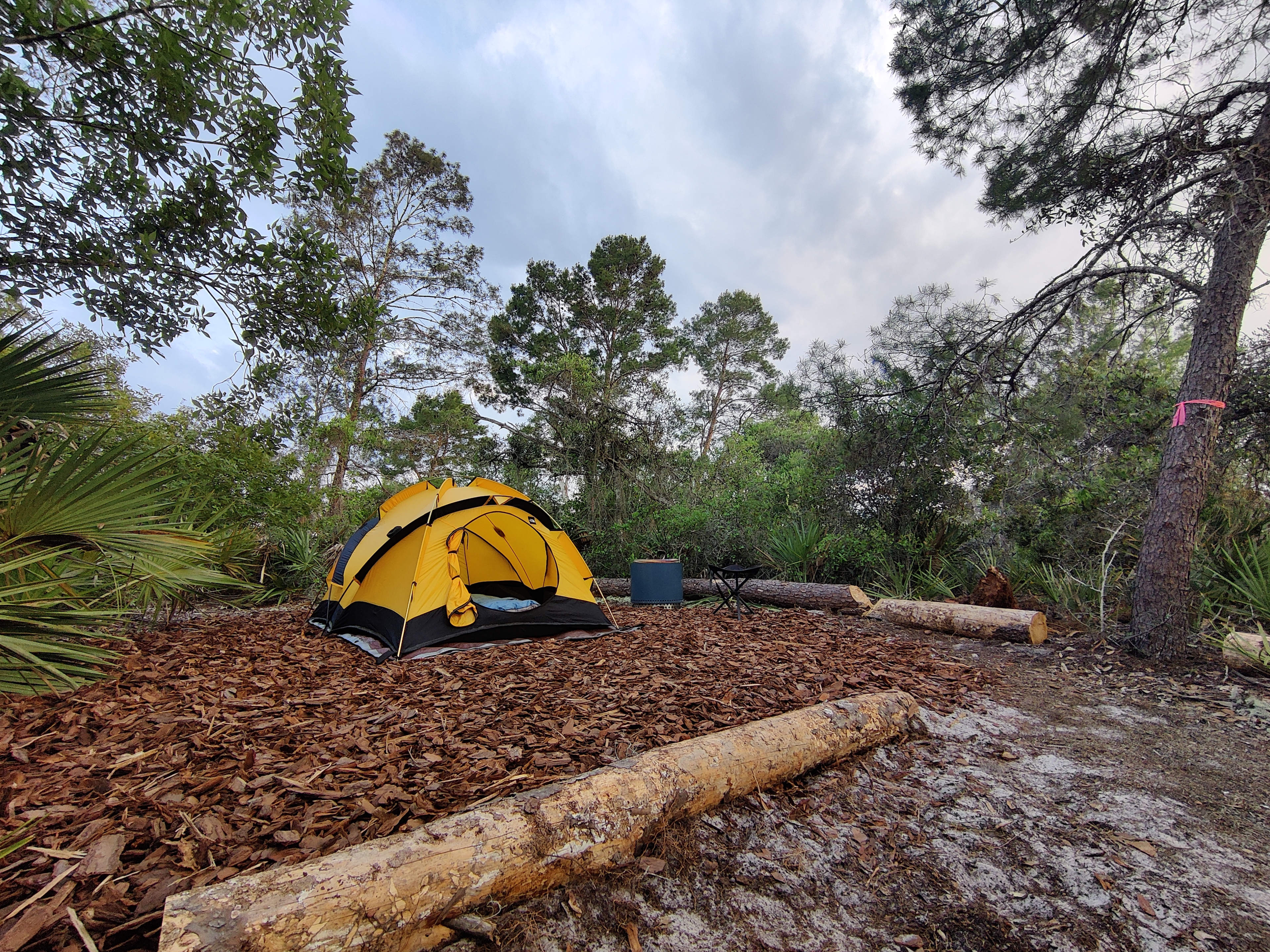 The campsite (tent not included).