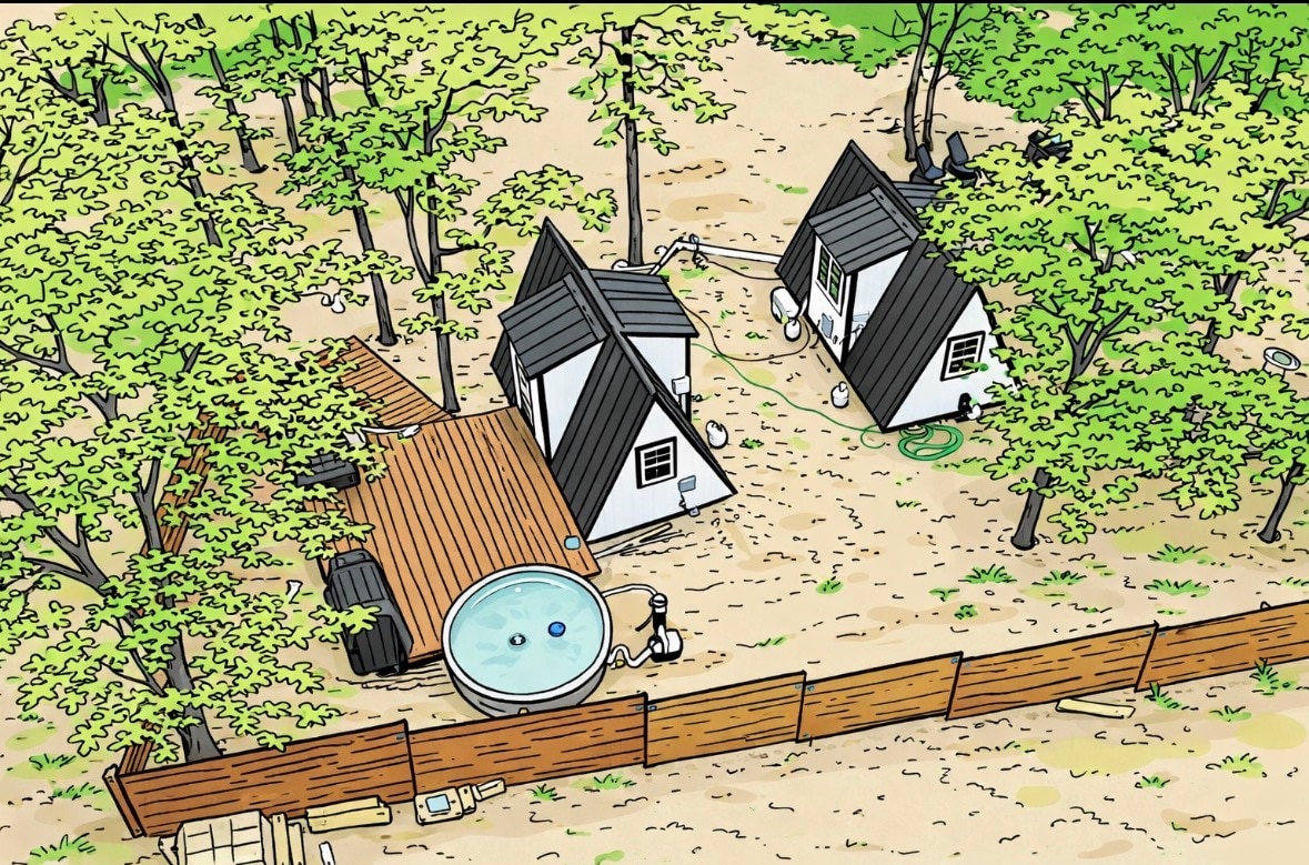 The Juniper A-Frame w/CowboyPool