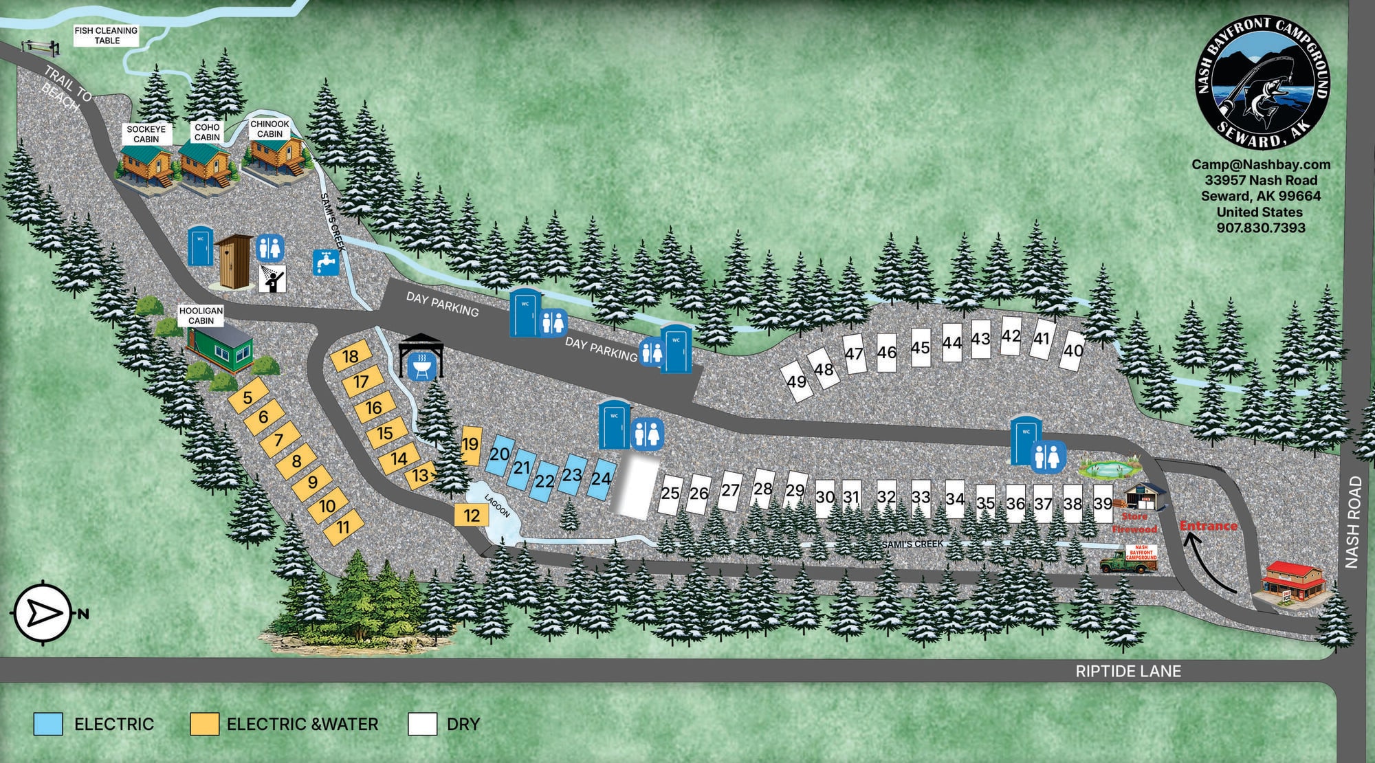 Scenic Camping, Cabins, Fishing