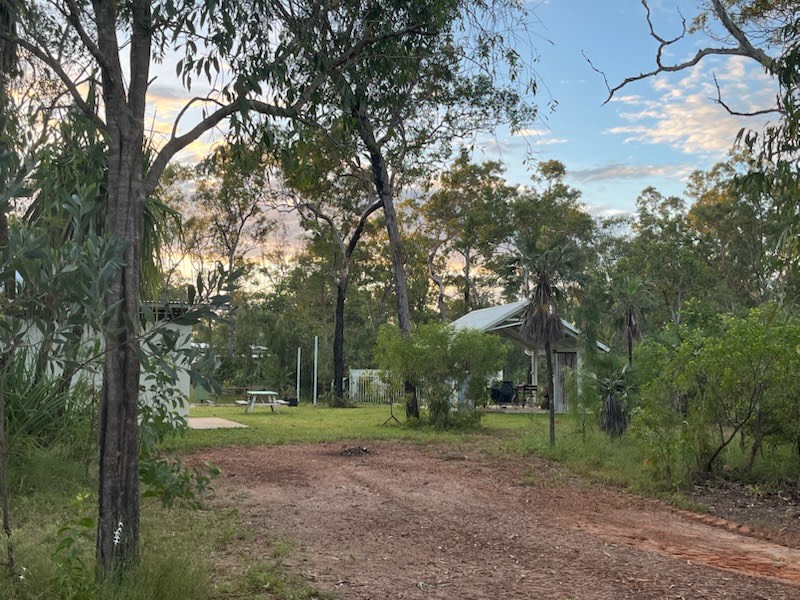 Parking area near toilet block