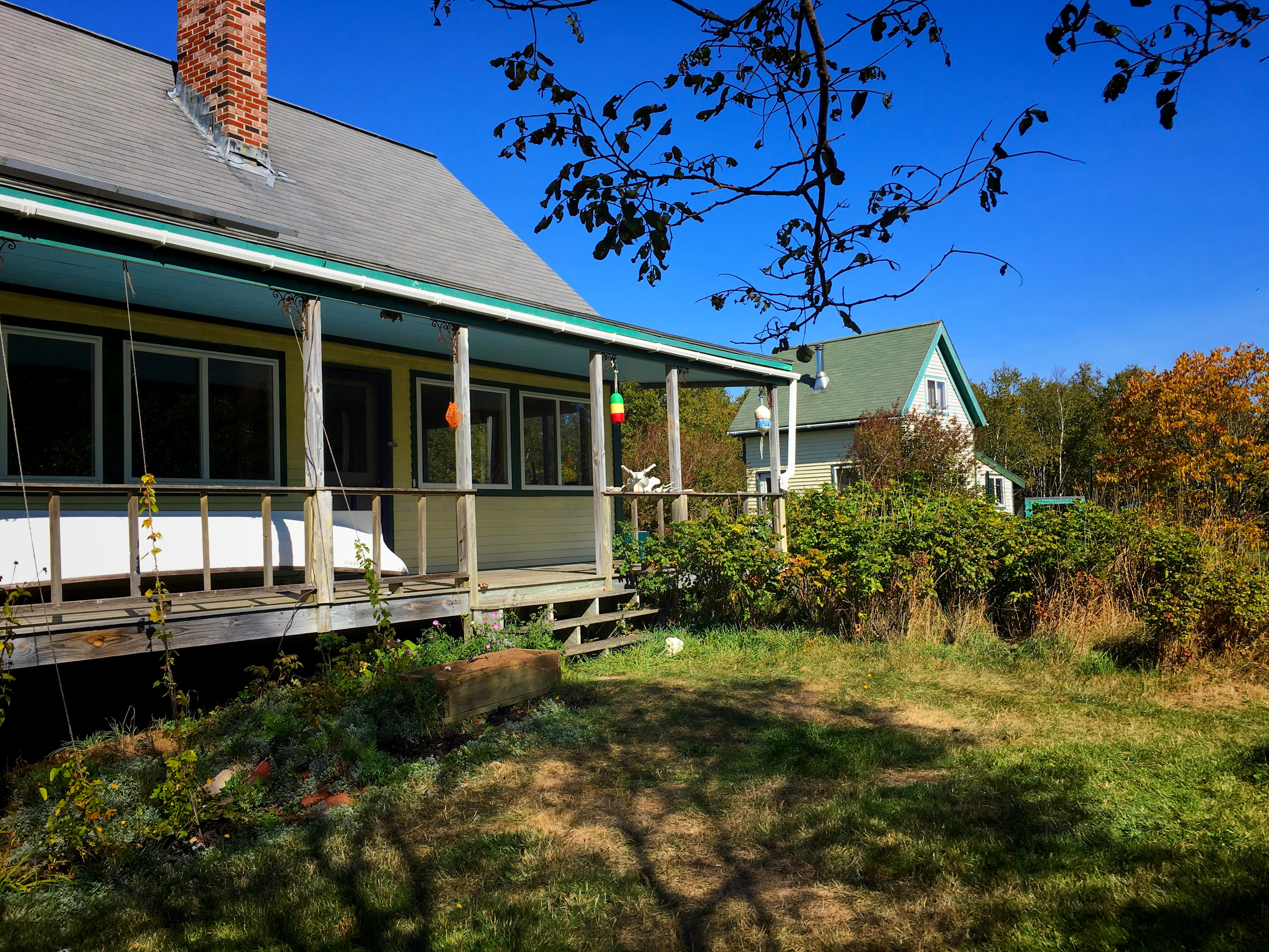 The Little Yellow House is located behind our house.