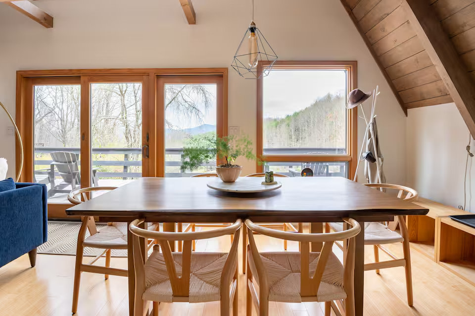 A-Frame Cabin near Boone, Hot Tub