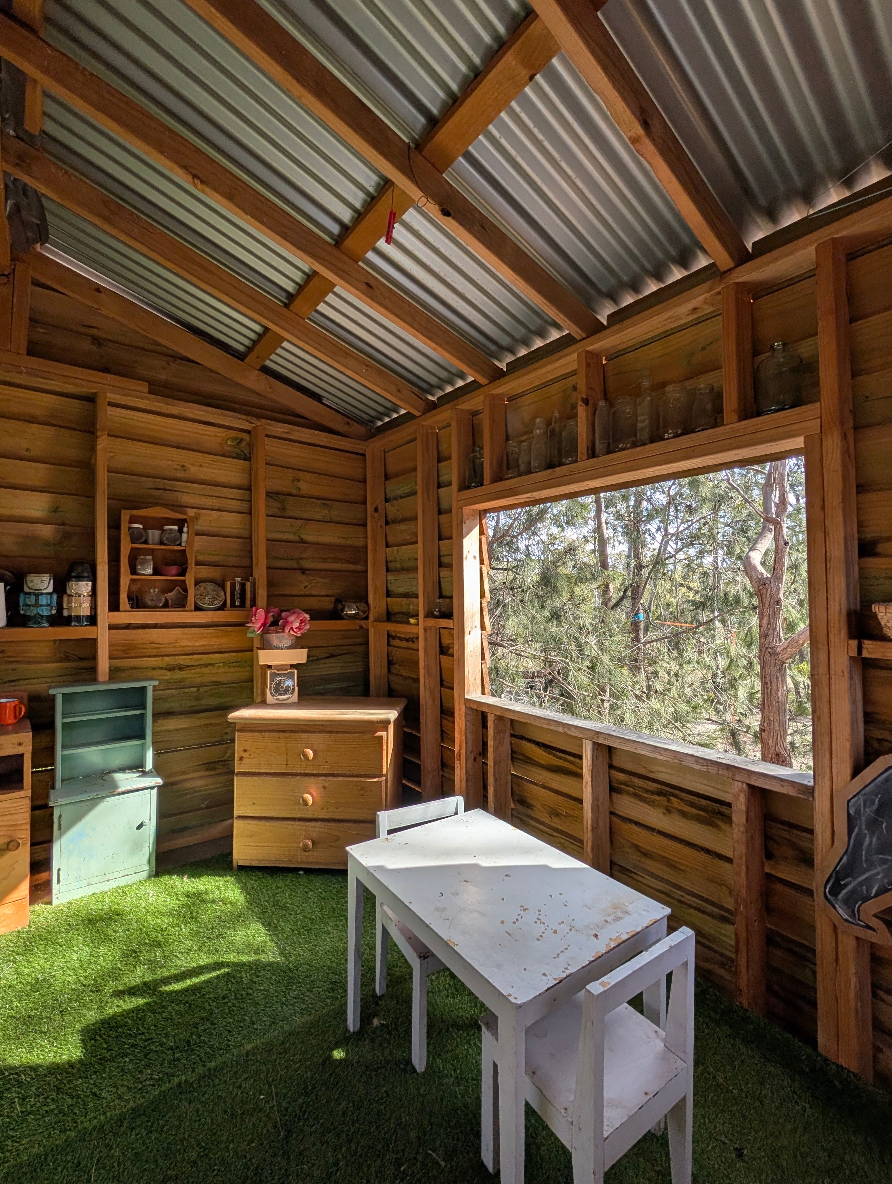 Inside the cubby. 