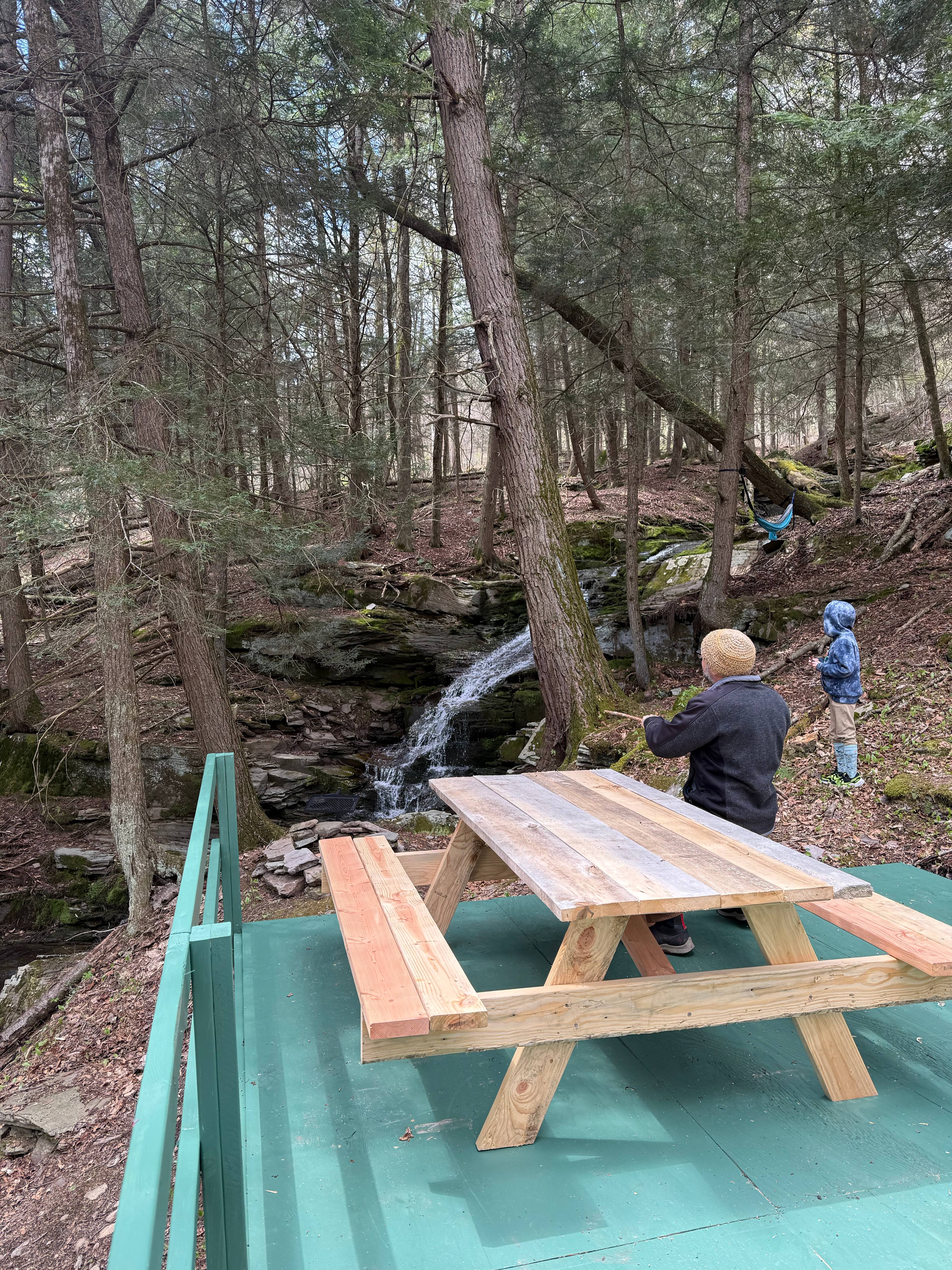 Our closest site, just 150 yards from parking down a mostly level trail.