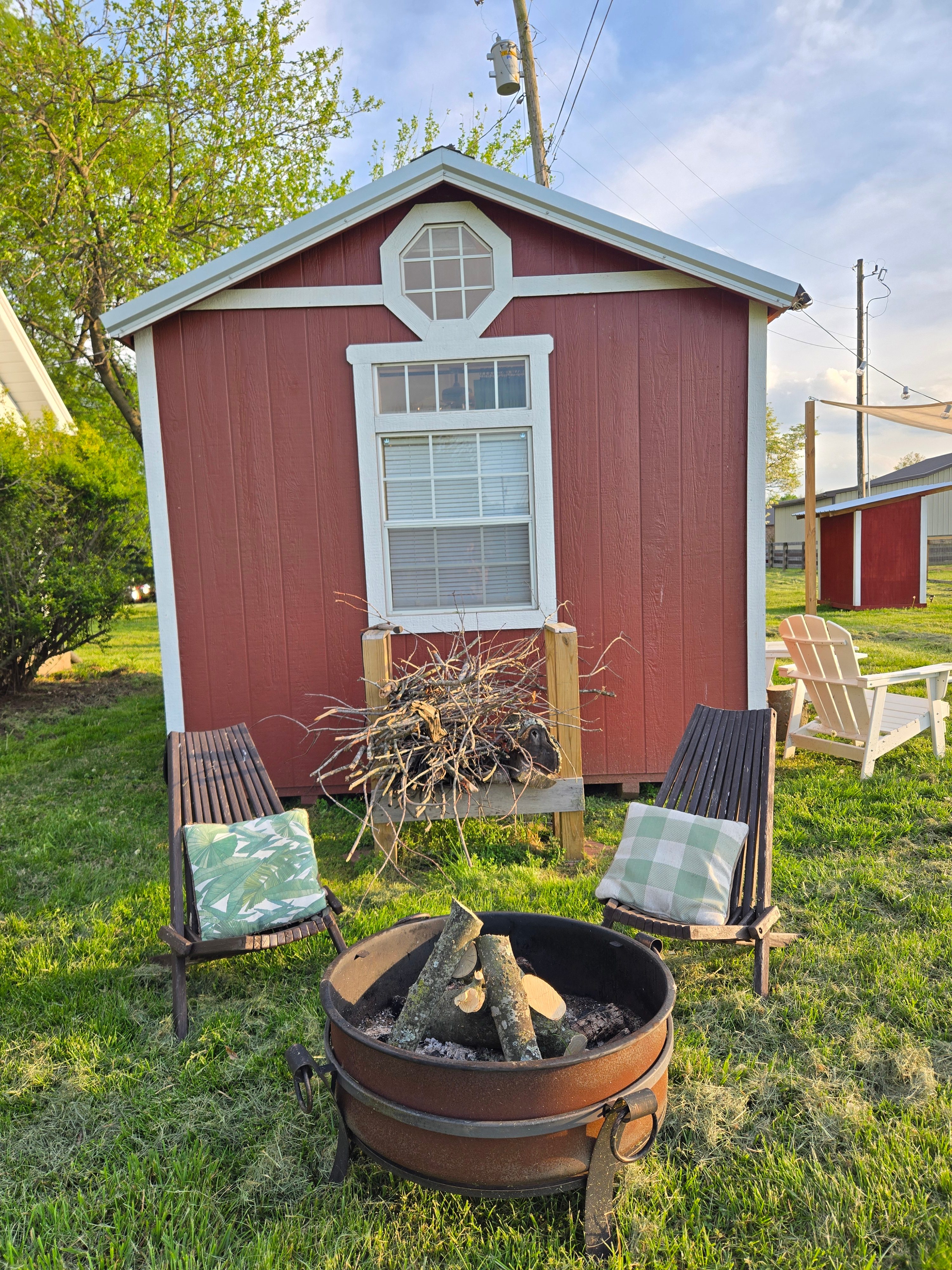 Tiny Backyard Glamping Guest Room