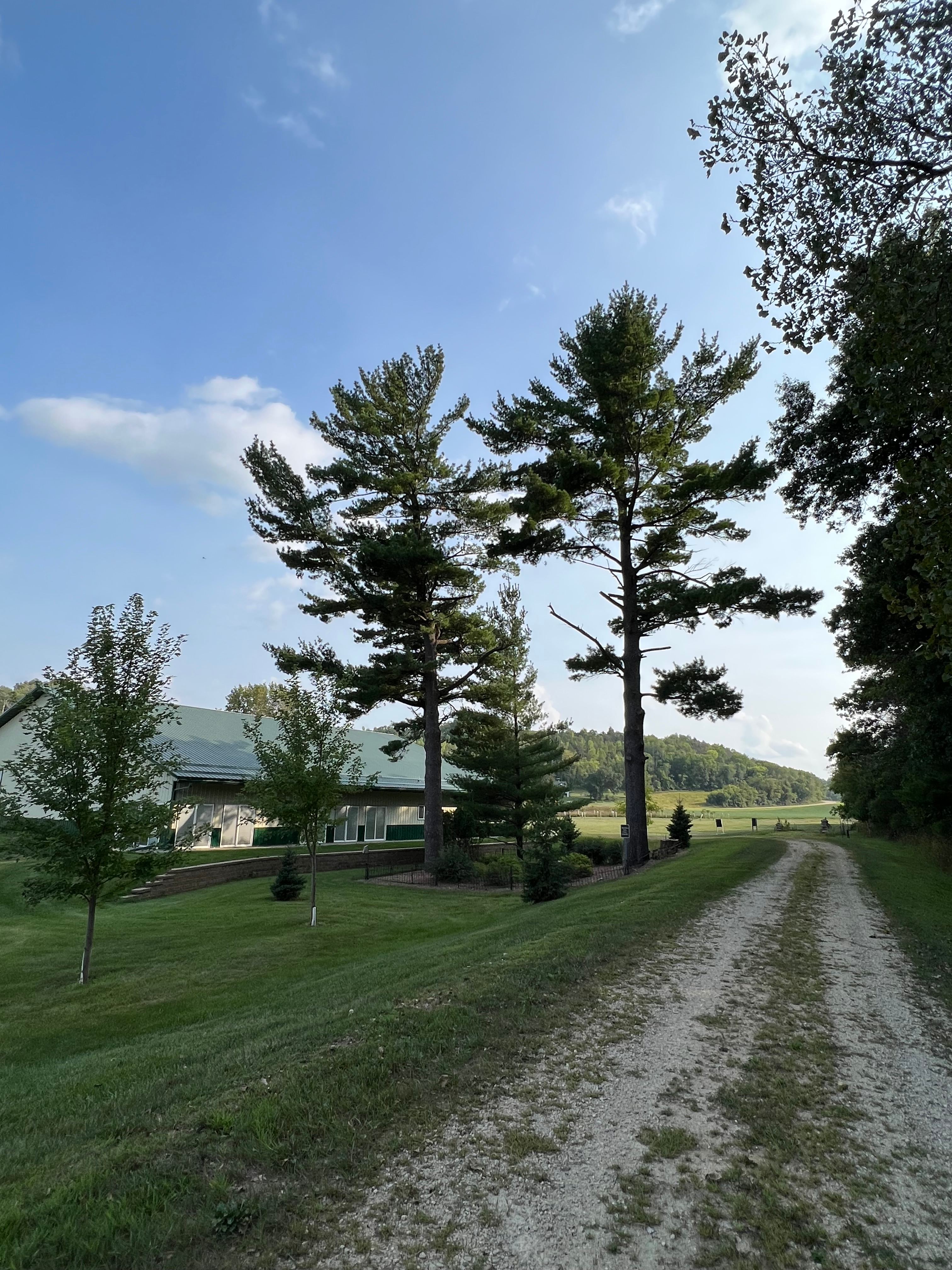 View of entrance and our residence to the left.