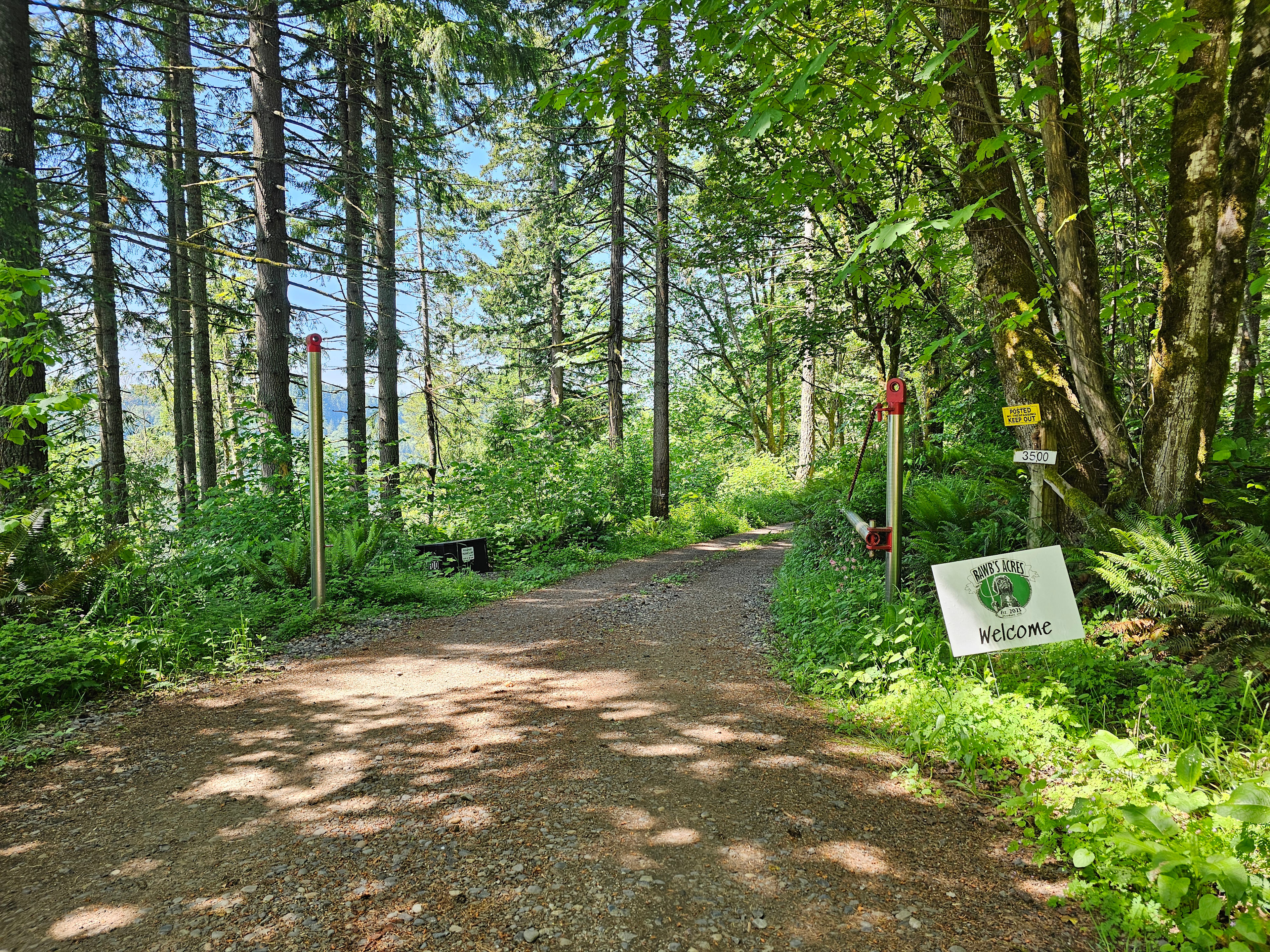 Bawb's Acres is the last property on a dead end road.