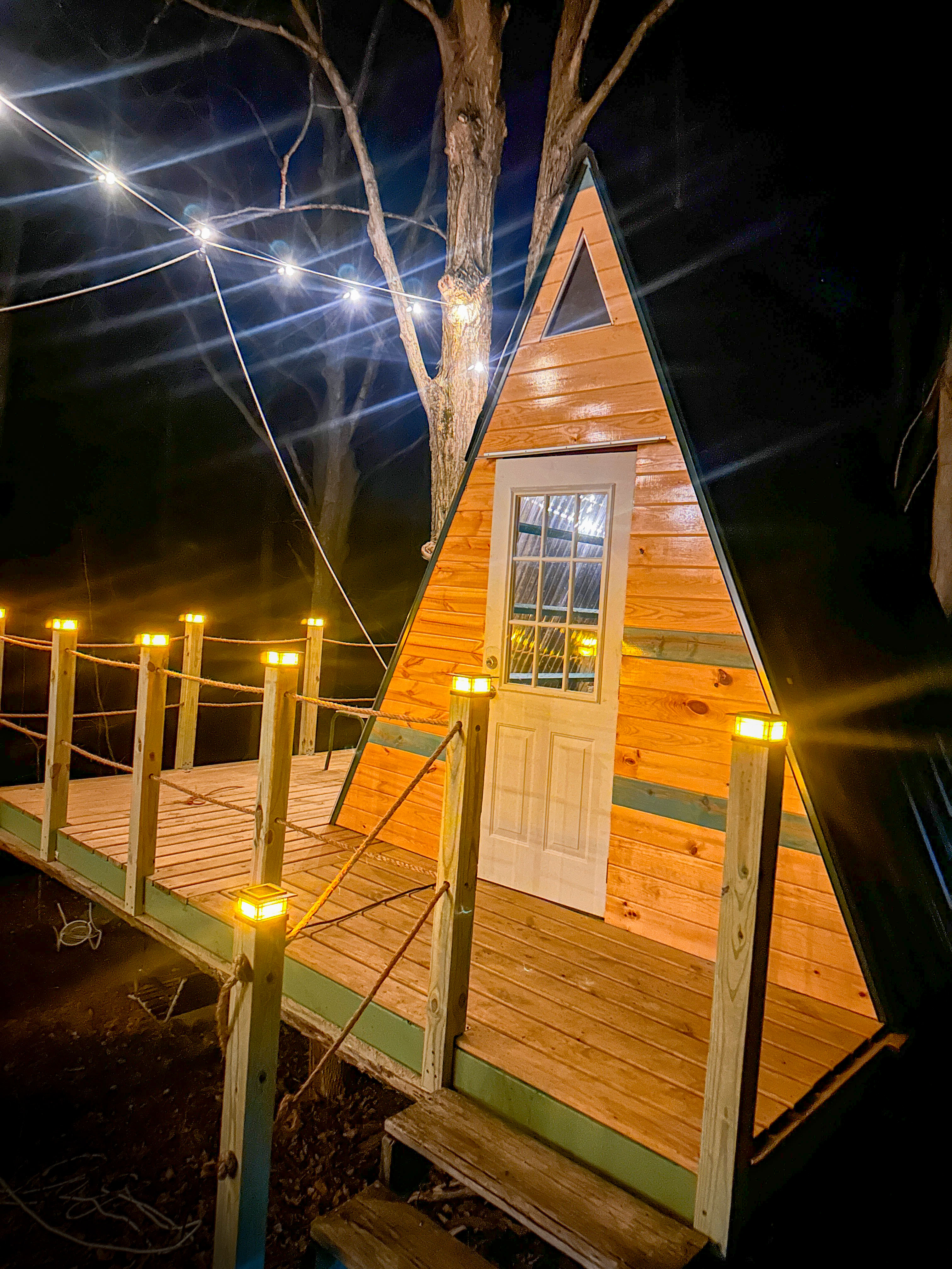 Treehouse Convertible A-Frame Cabin
