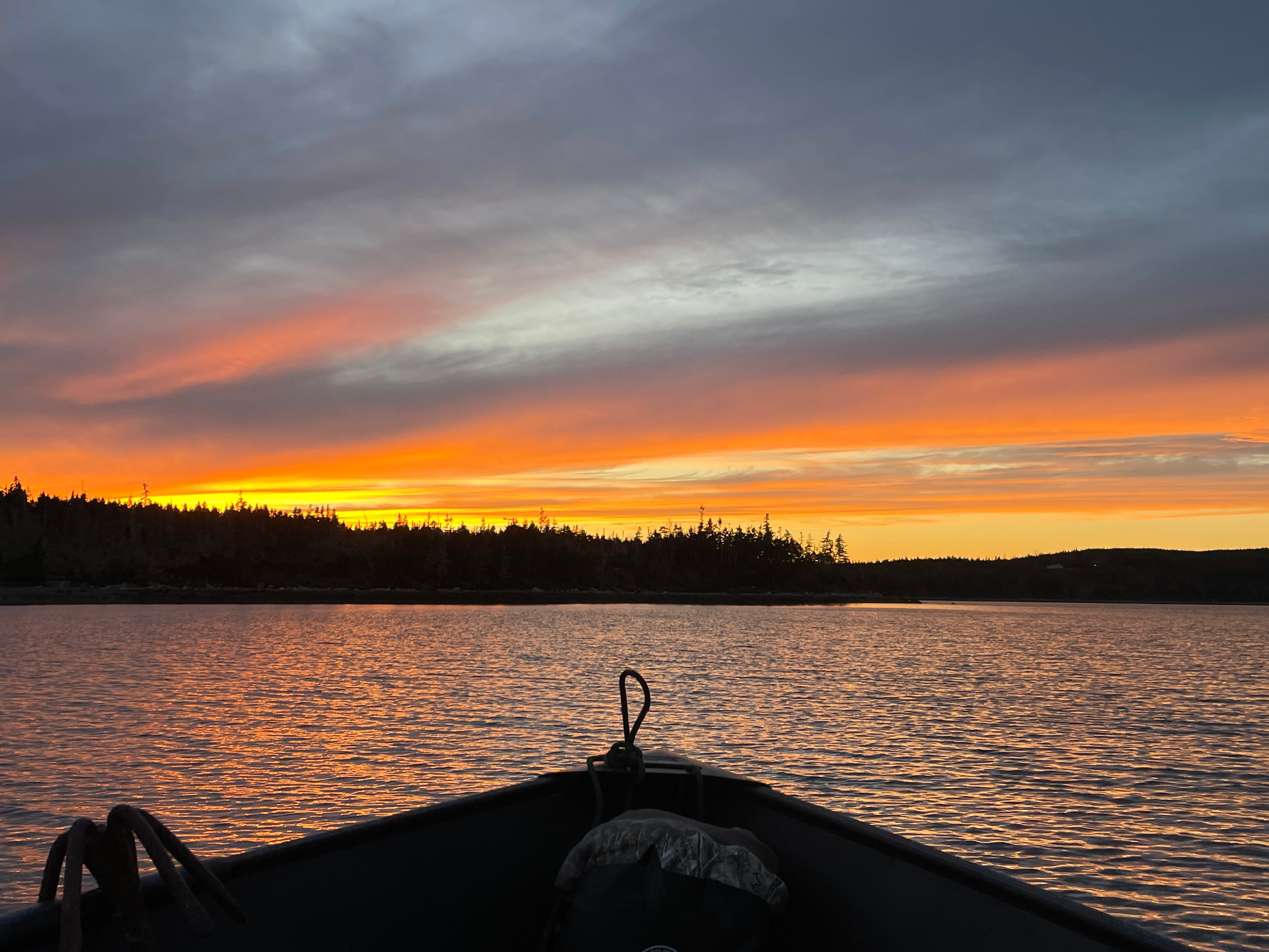 Boat ride at dusk