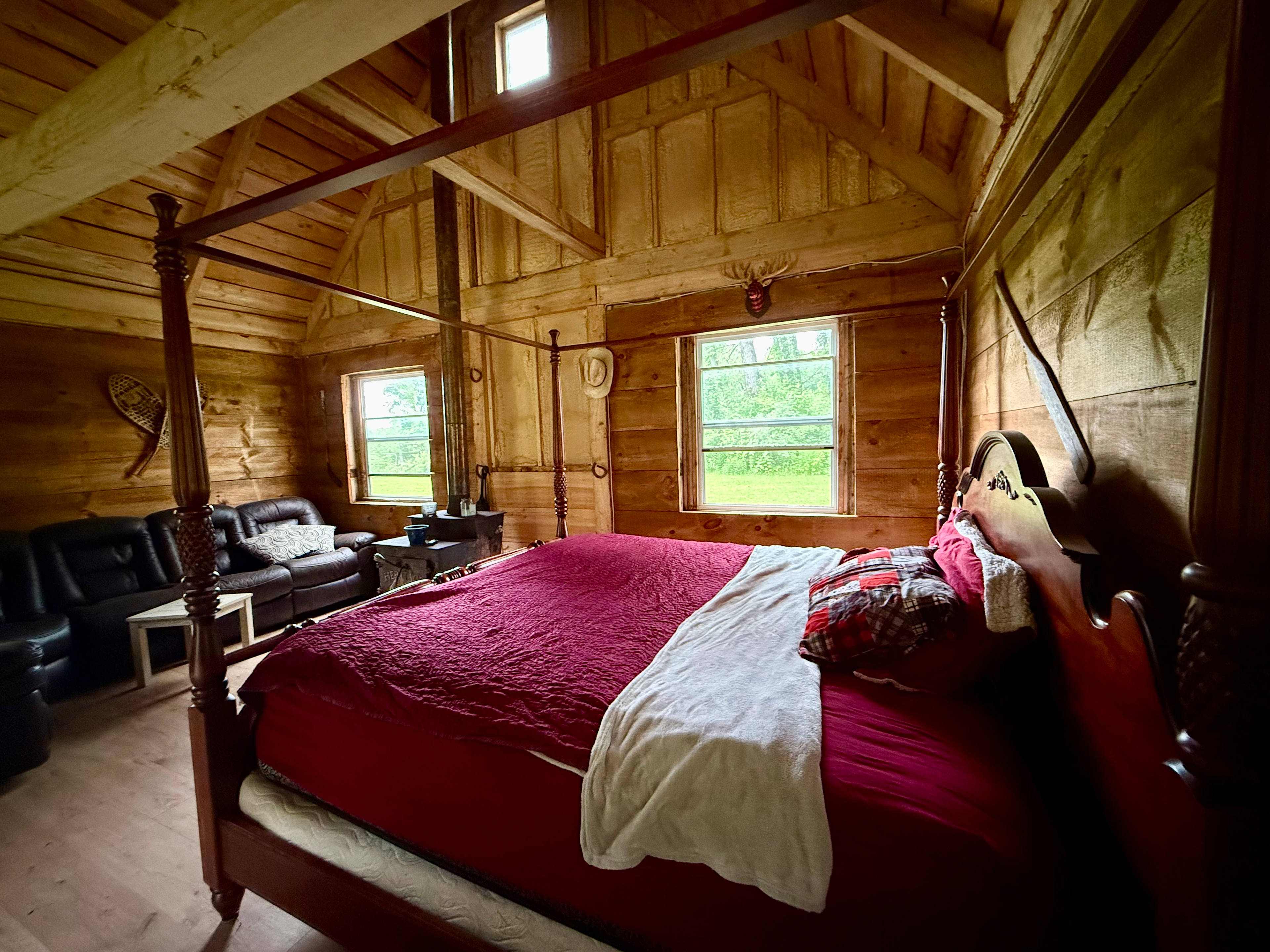Family Horse Farm Rustic Cabin