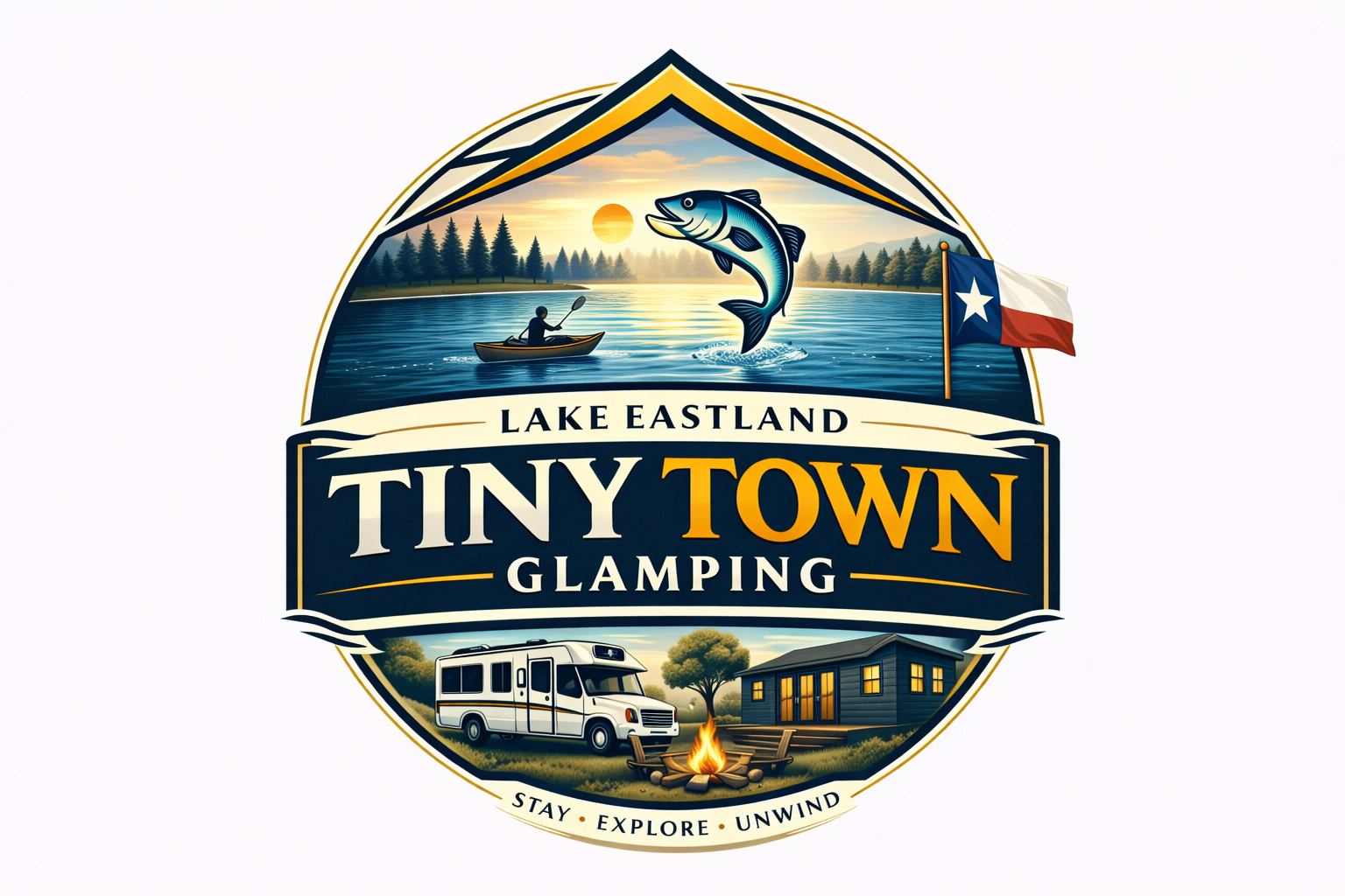 Tiny 🏡 Town at Lake 🎣 Eastland and RV 🚐 Park