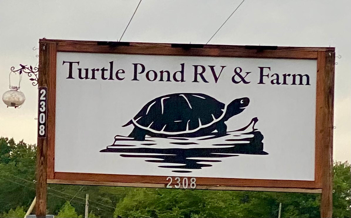 Look for our sign by the road.