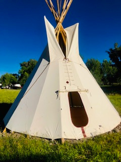 Tipi Hideaway near Del Norte, CO by the Rio Grande river