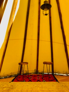 Tipi Hideaway near Del Norte, CO by the Rio Grande river