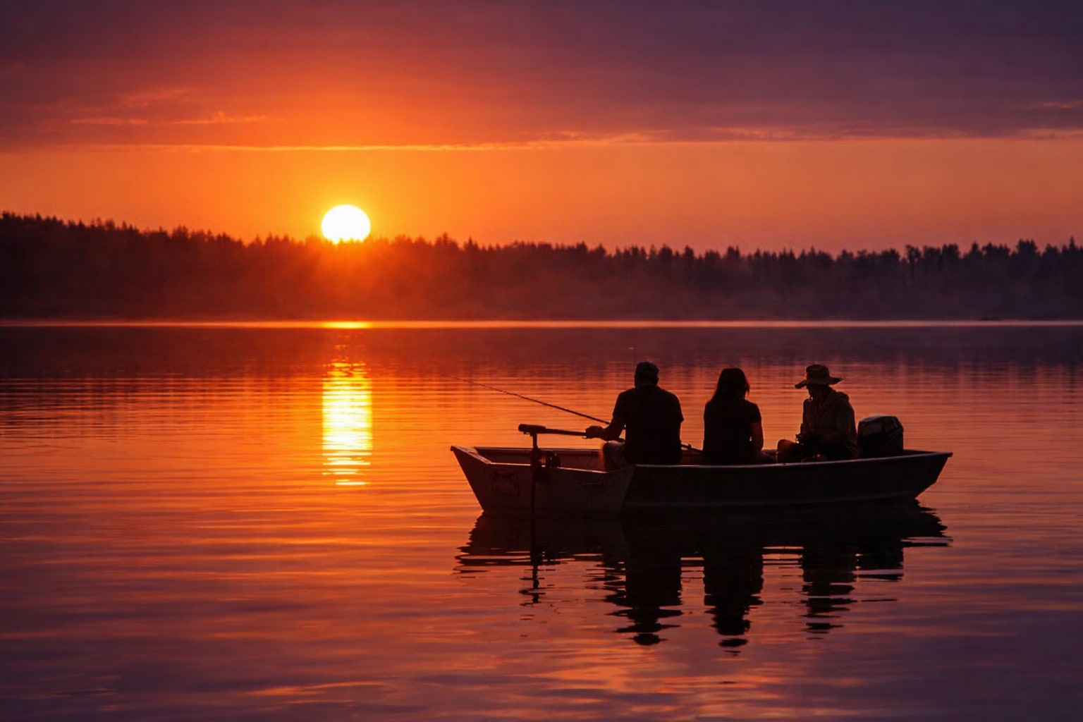 The dreamiest time to be on the water is while the sun is going down. But go whenever you want, and maybe take a bag of donuts along with you.