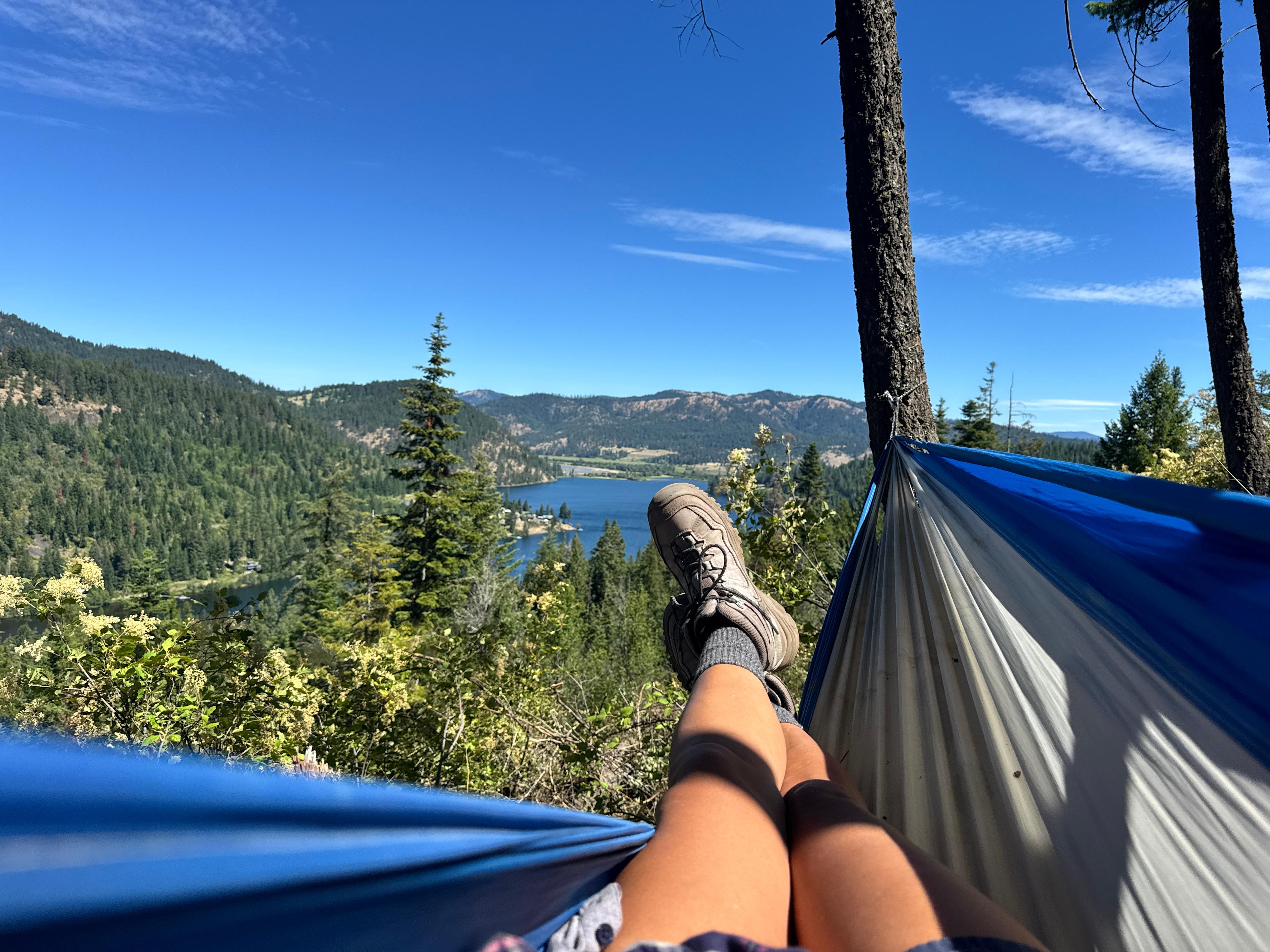 Take a break in your private hammock and enjoy the peaceful sounds of the forest overlooking the lake.