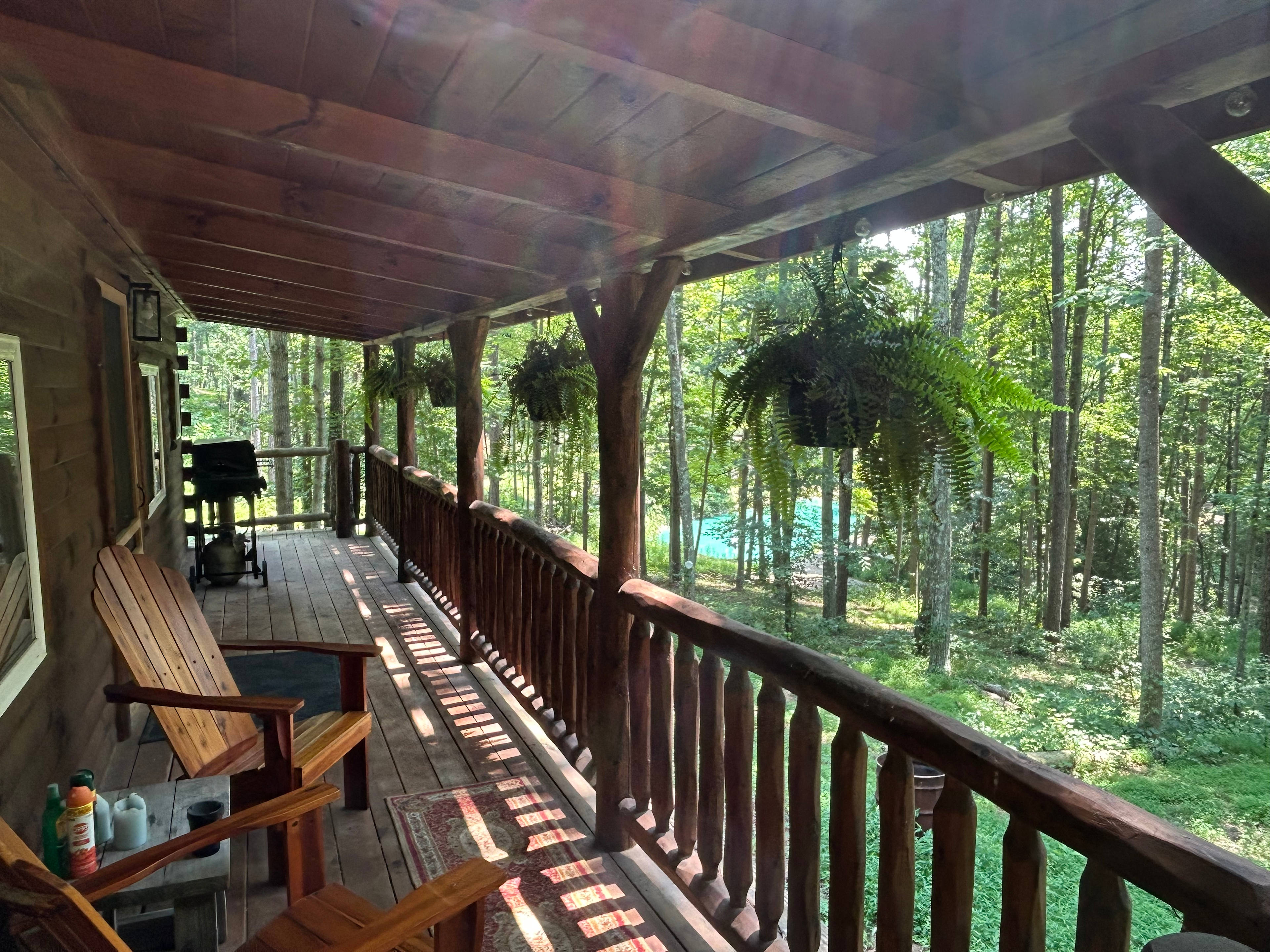 The cozy mountain log cabin