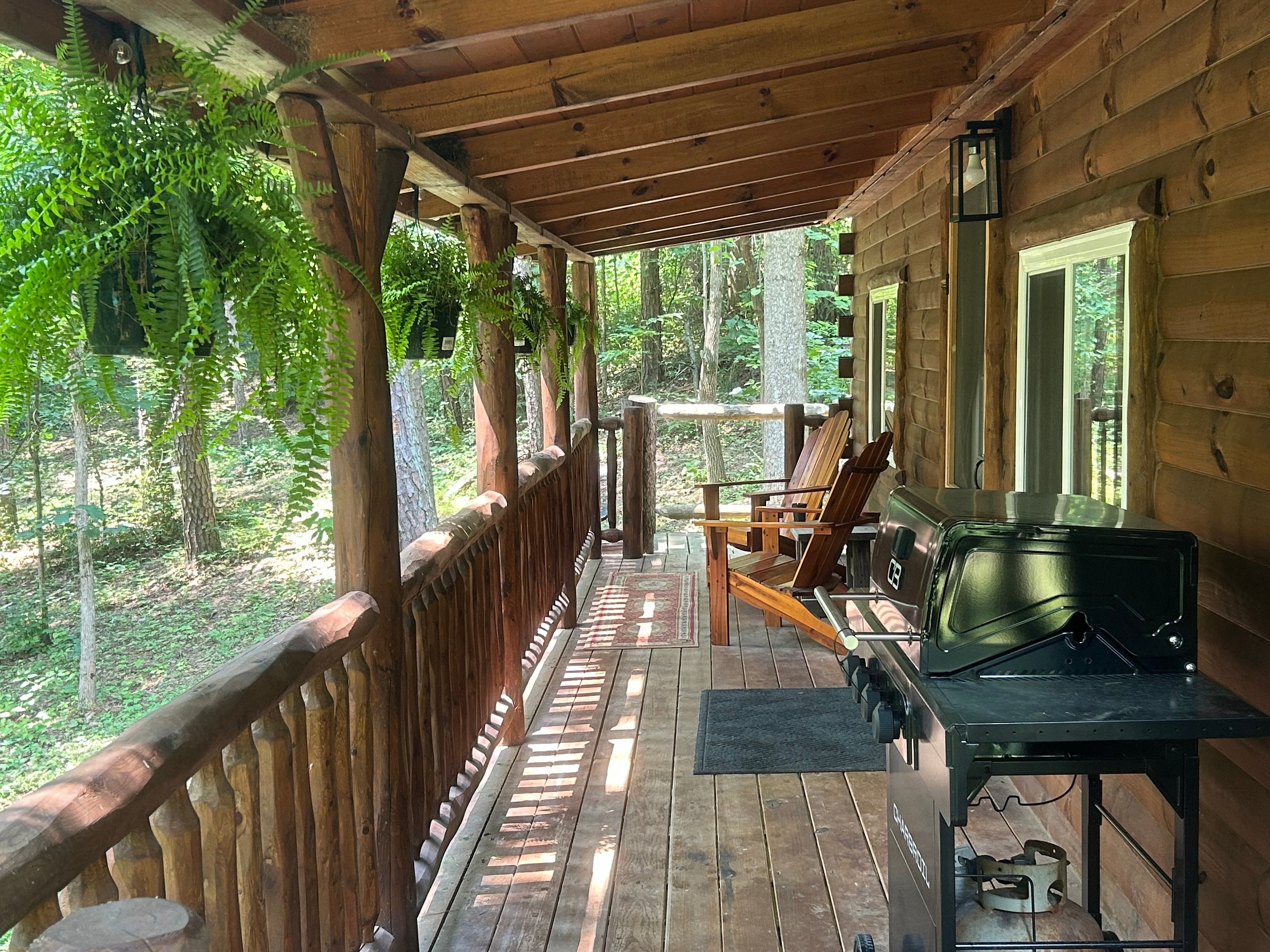 The cozy mountain log cabin