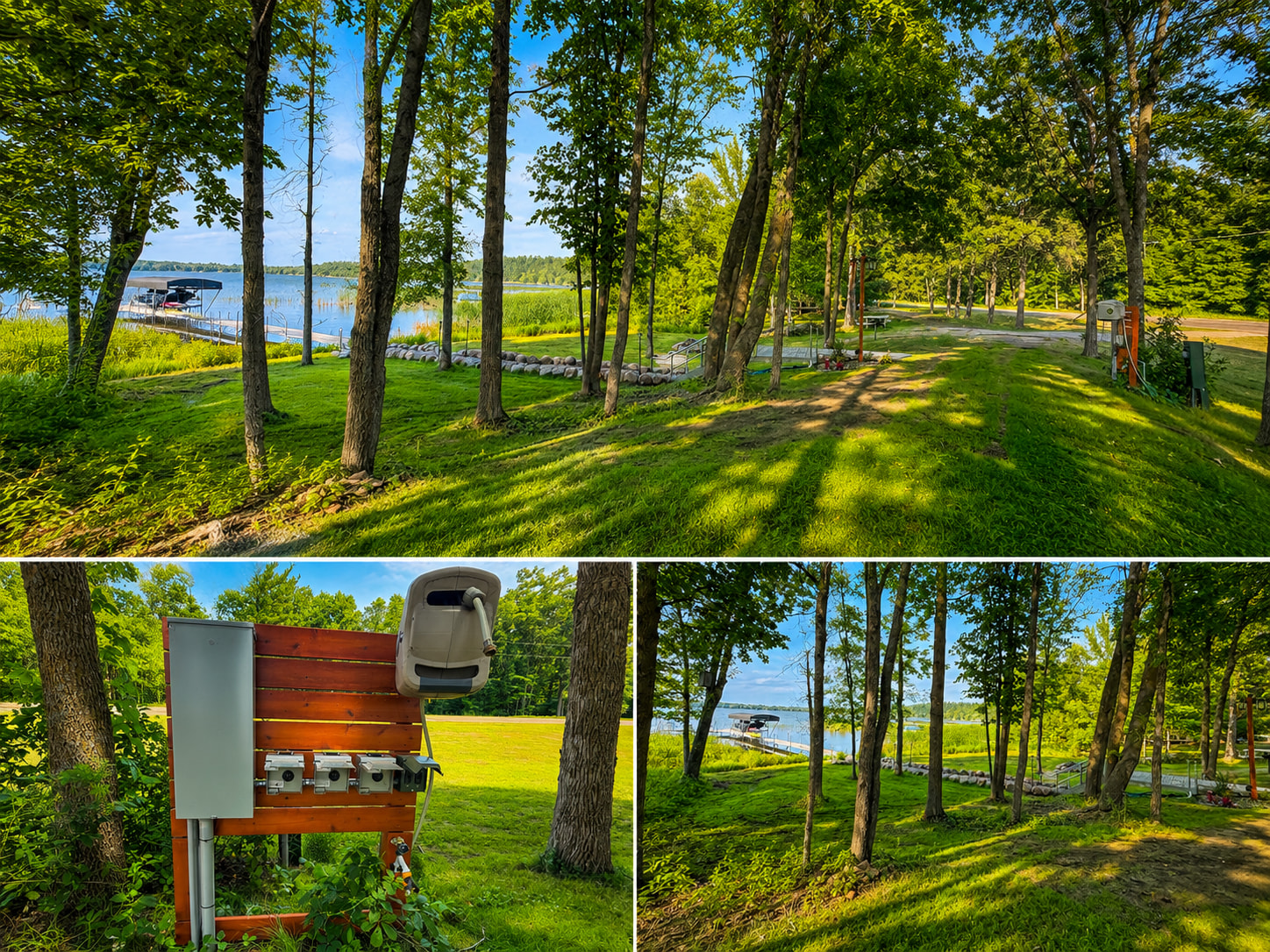 Premium Lake Alexander Waterfront RV Site with Private Dock