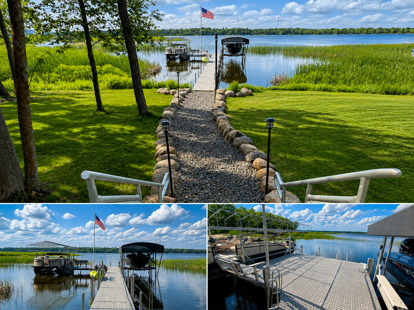 Premium Lake Alexander Waterfront RV Site with Private Dock