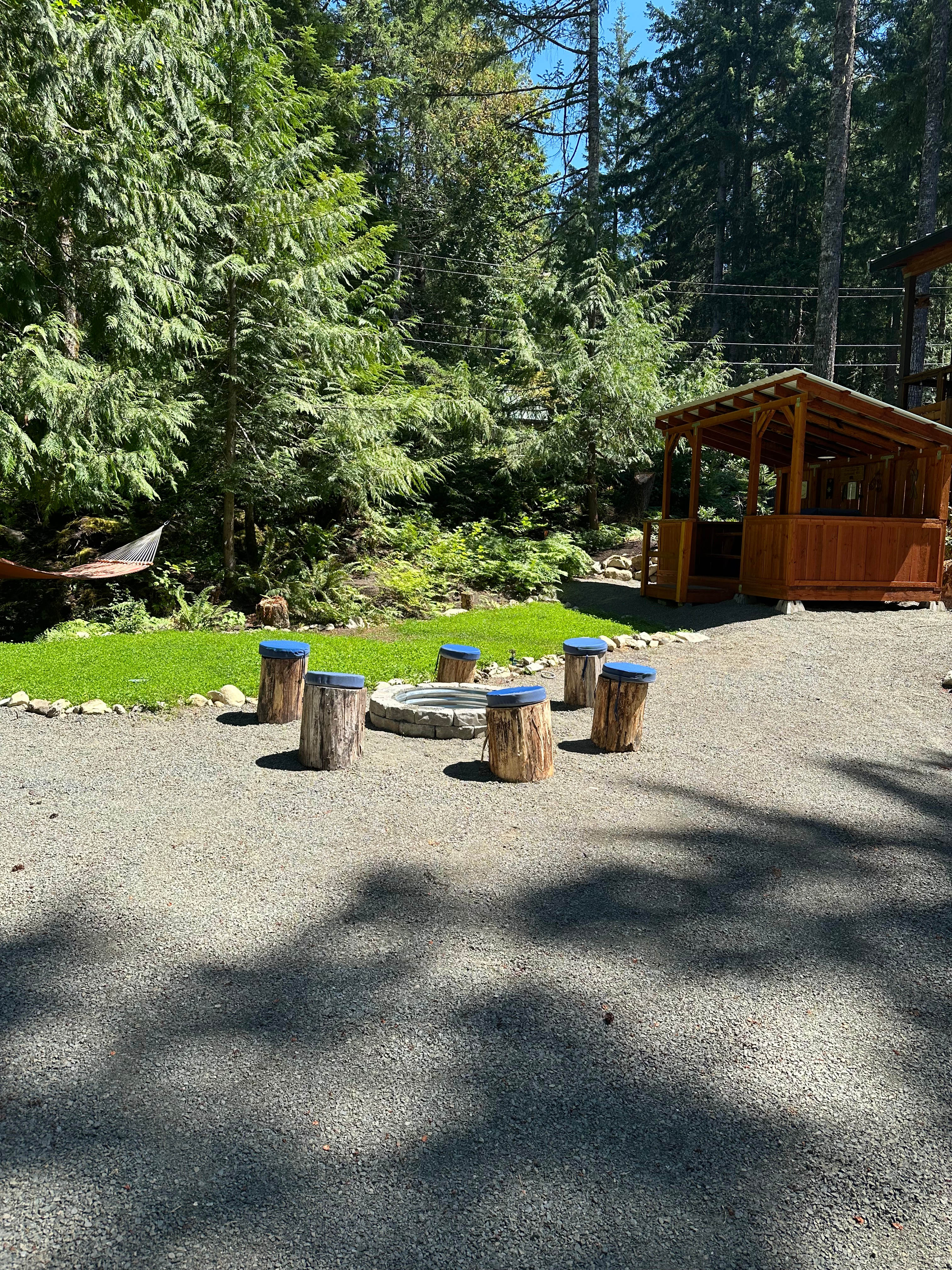 Plenty of room for 6 campers! Enjoy the picnic area, firepit, clover yard & hammock in the summer.