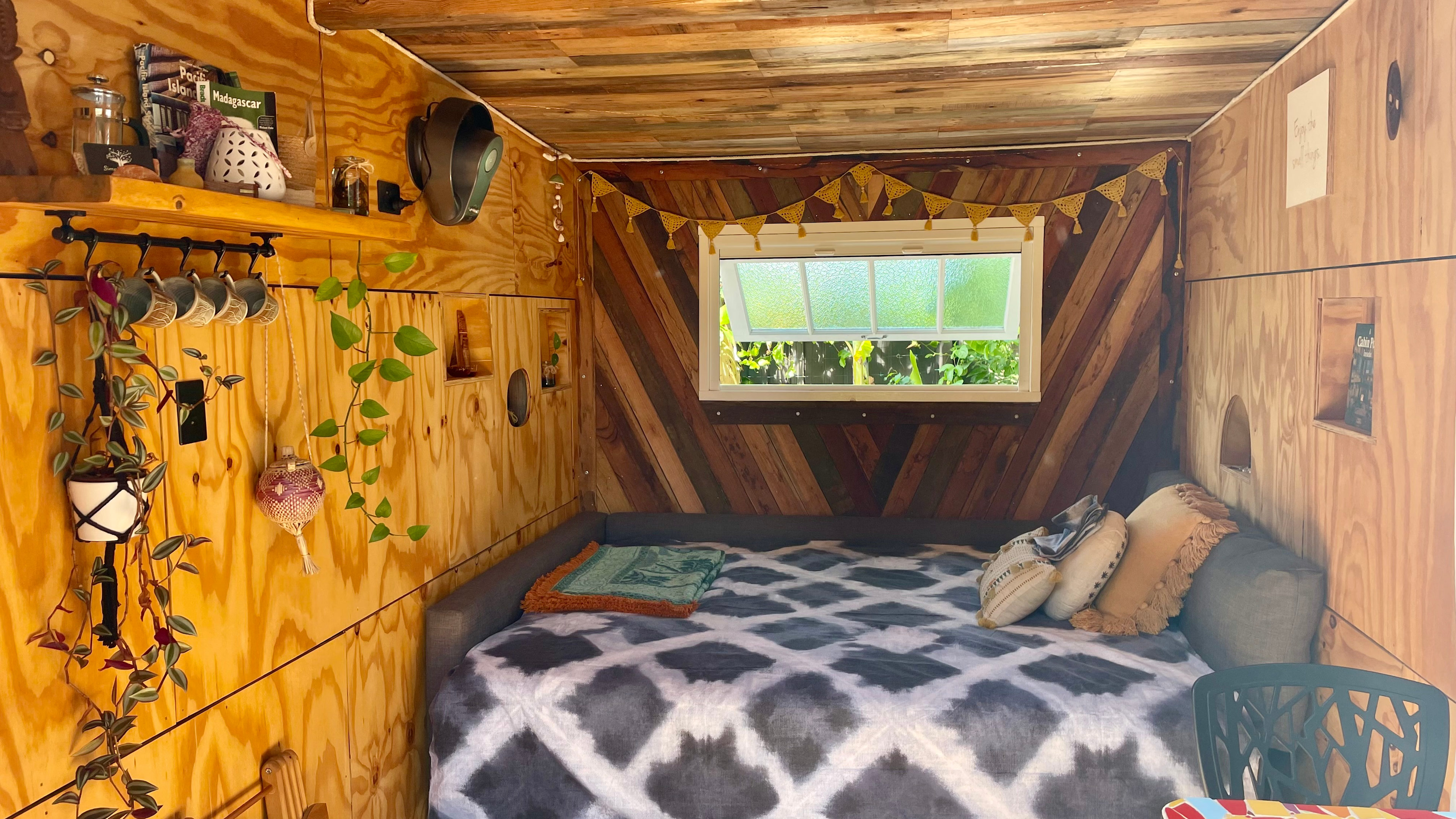 Bespoke Upcycled Cabin in Tropical Paradise