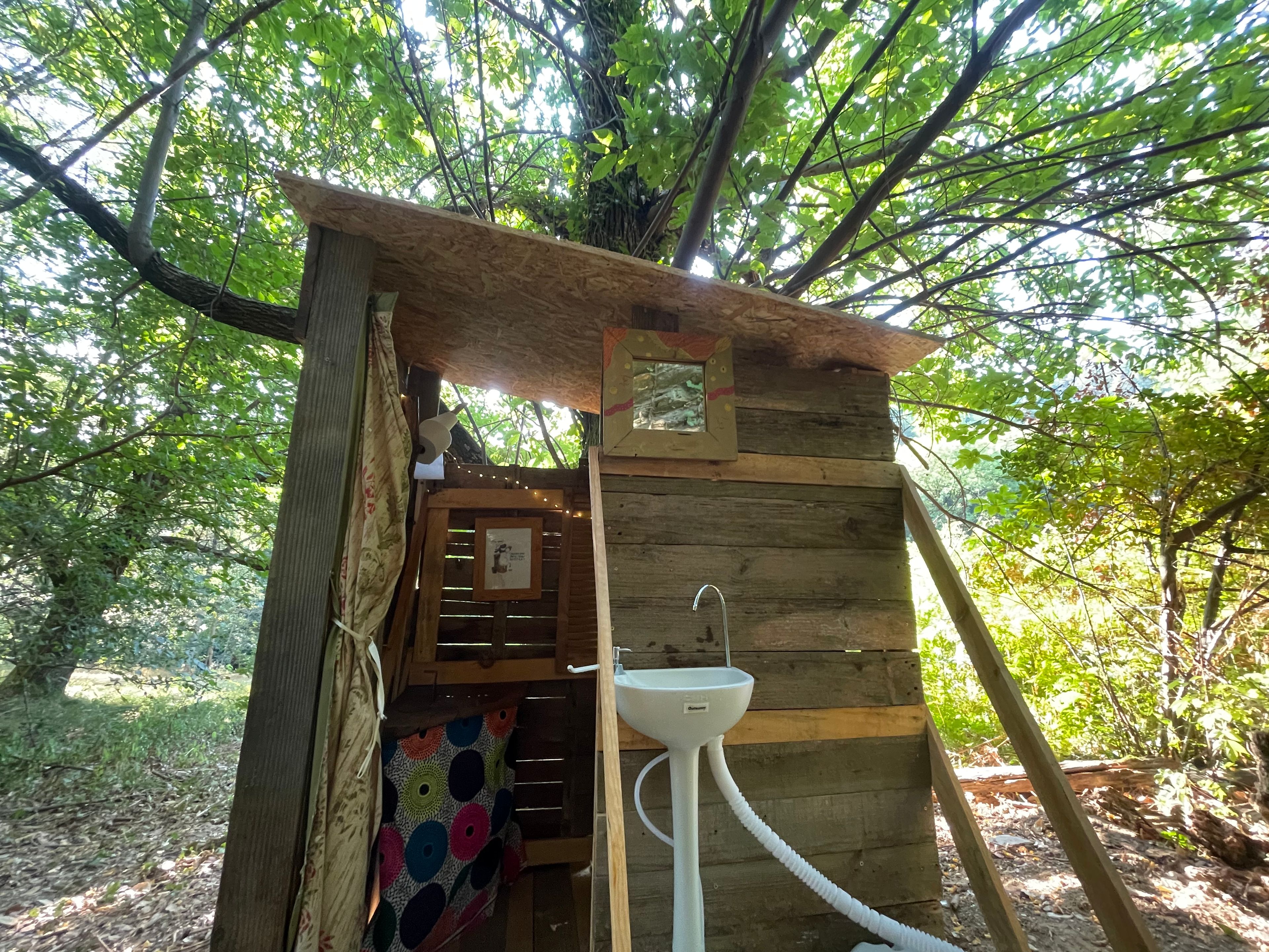 Bell Tent in Gabriac with River Pools