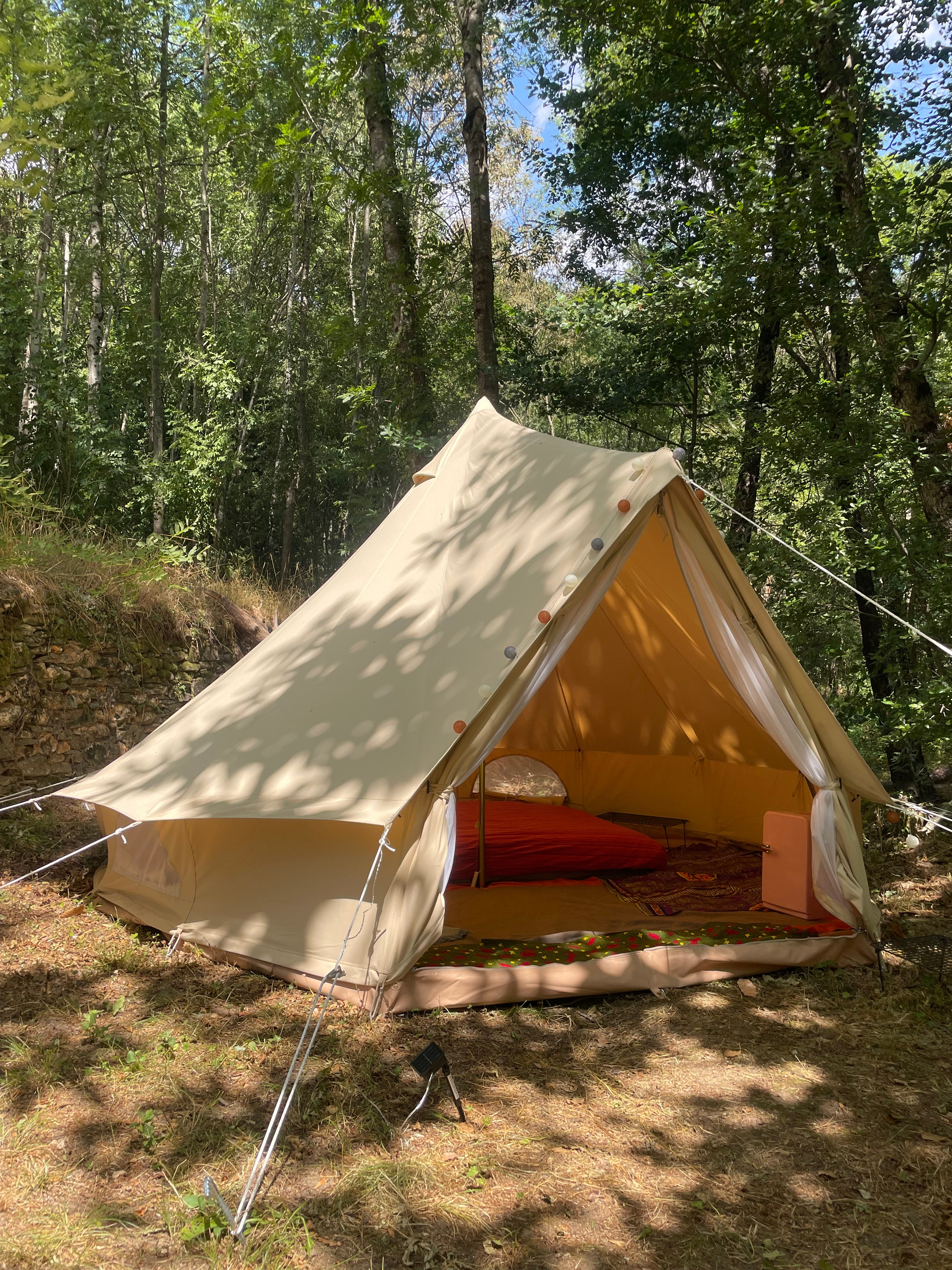 Bell Tent in Gabriac with River Pools