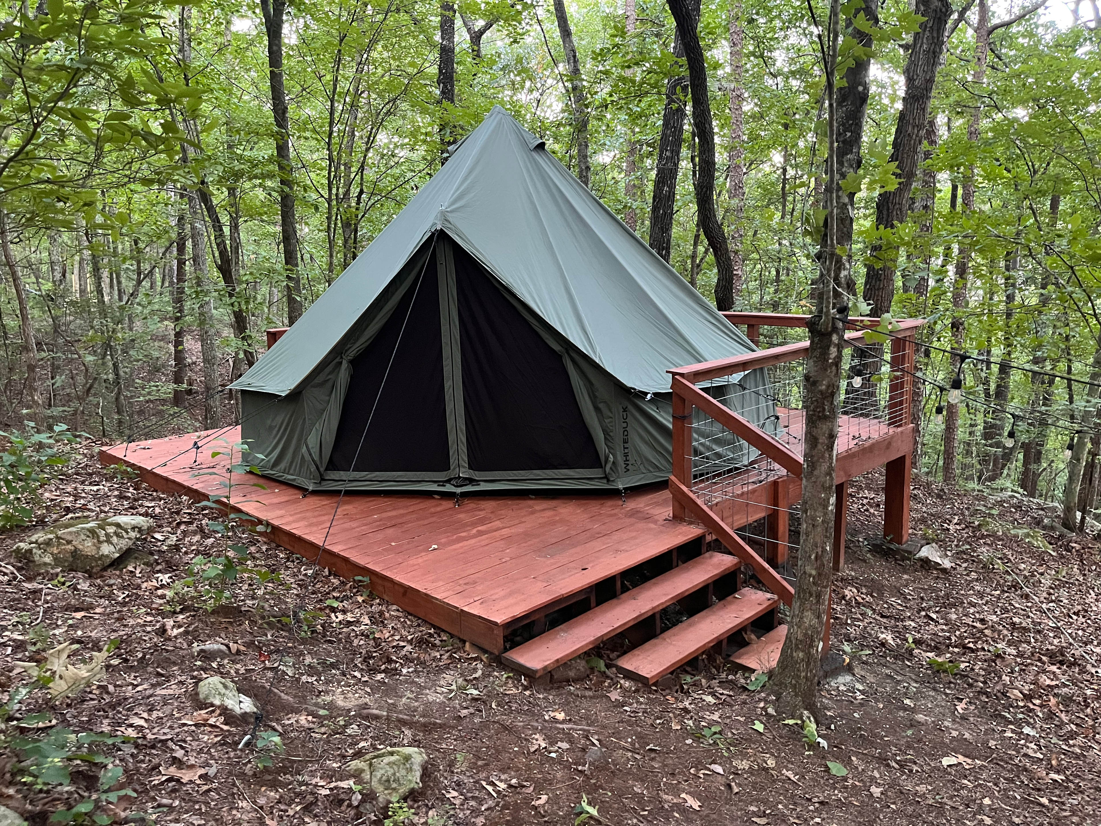 Bell tent at campsite #1. 