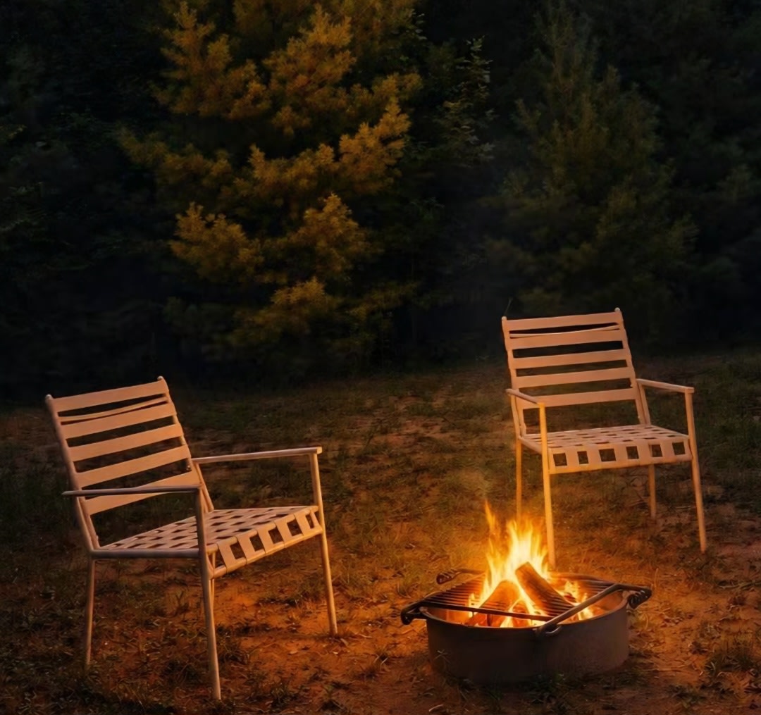 Fire pit with grill top