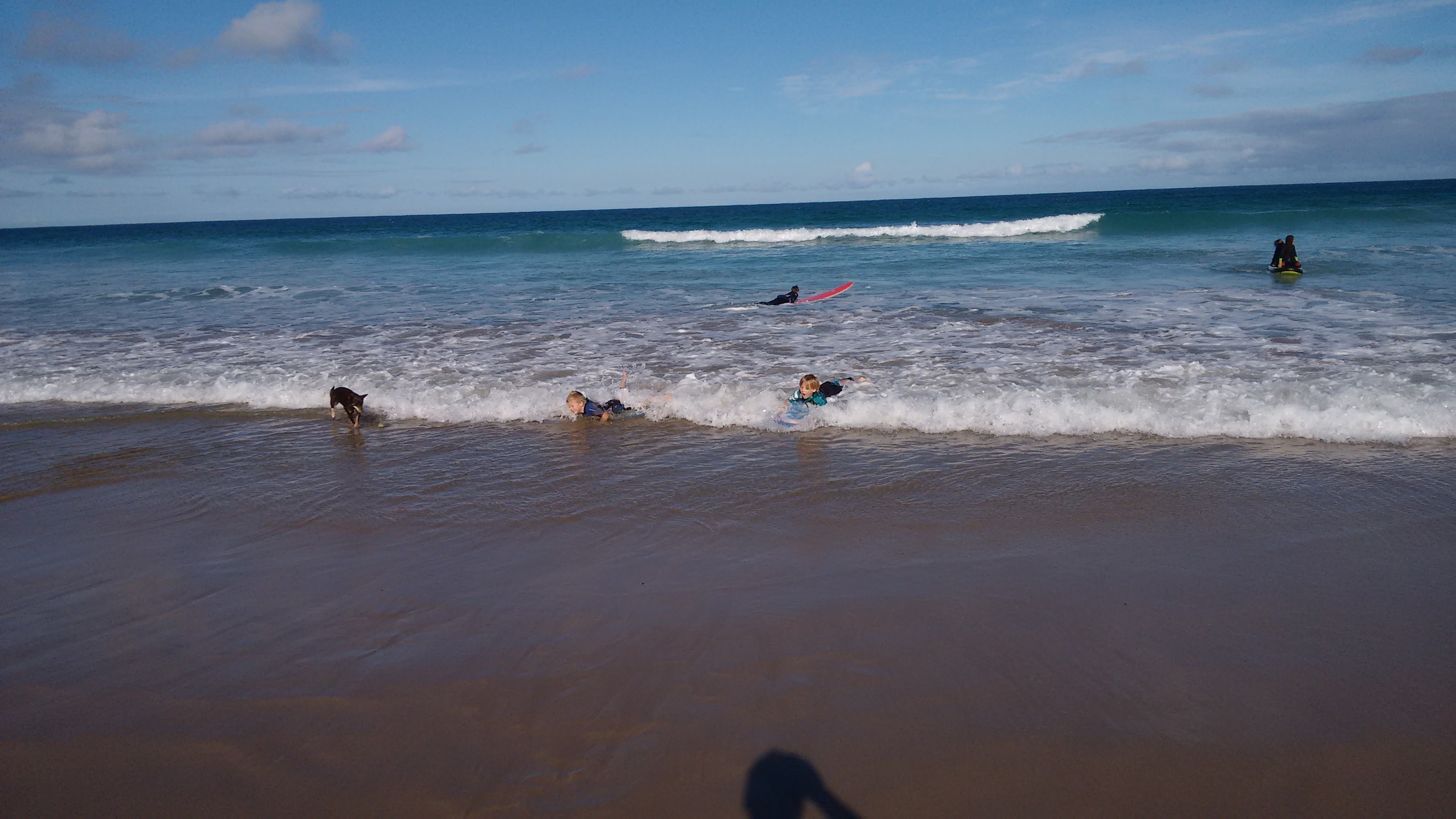Kid friendly surf beach