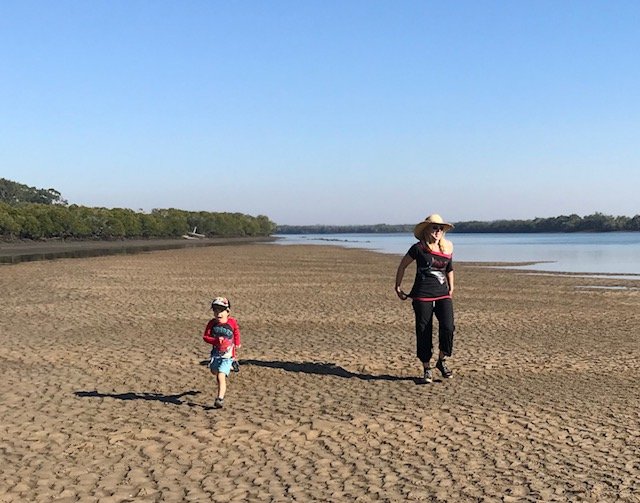 Riversand bank fun - low tide