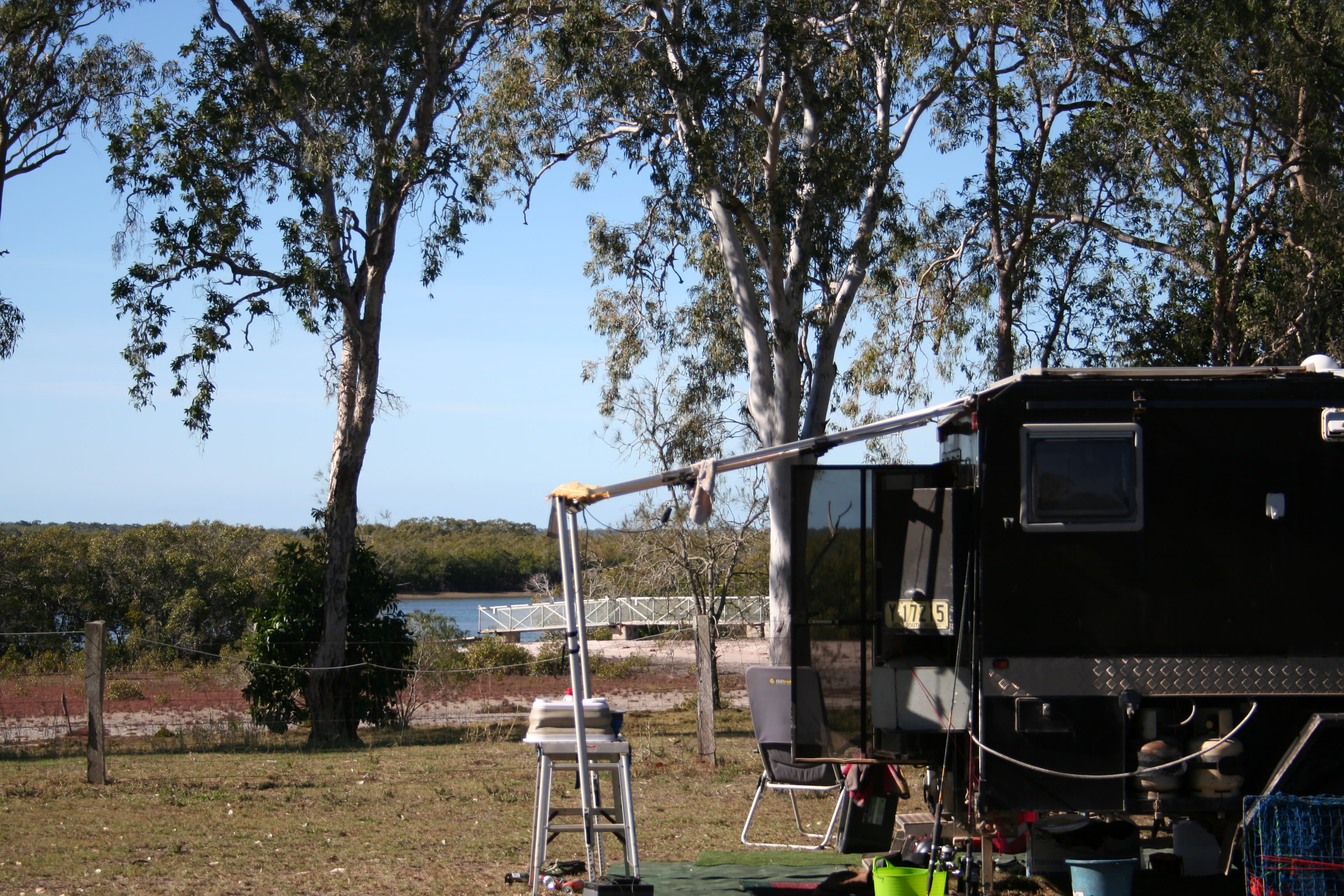 Campers delight water in sight