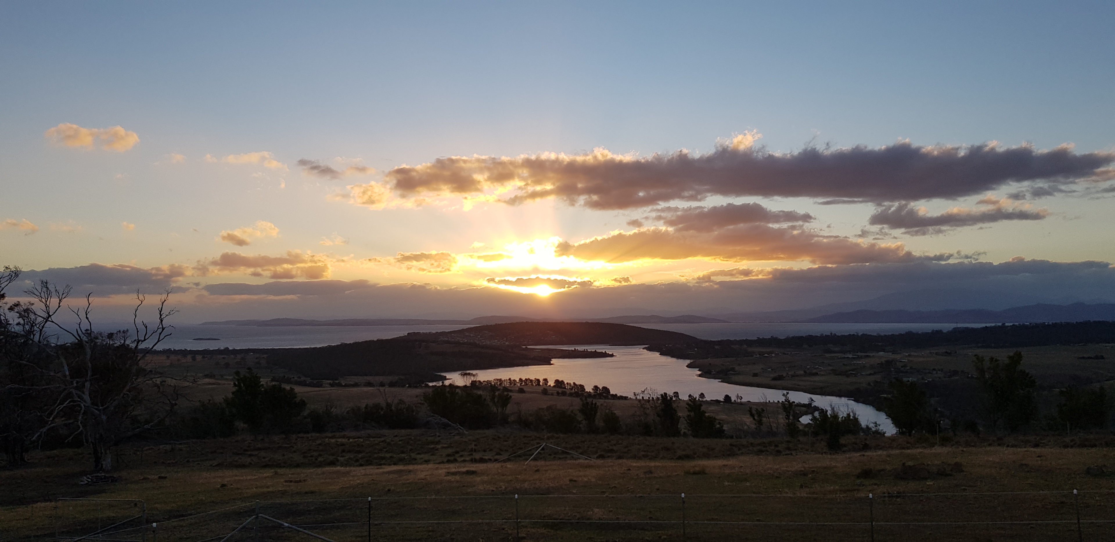 Sunset over Carlton River