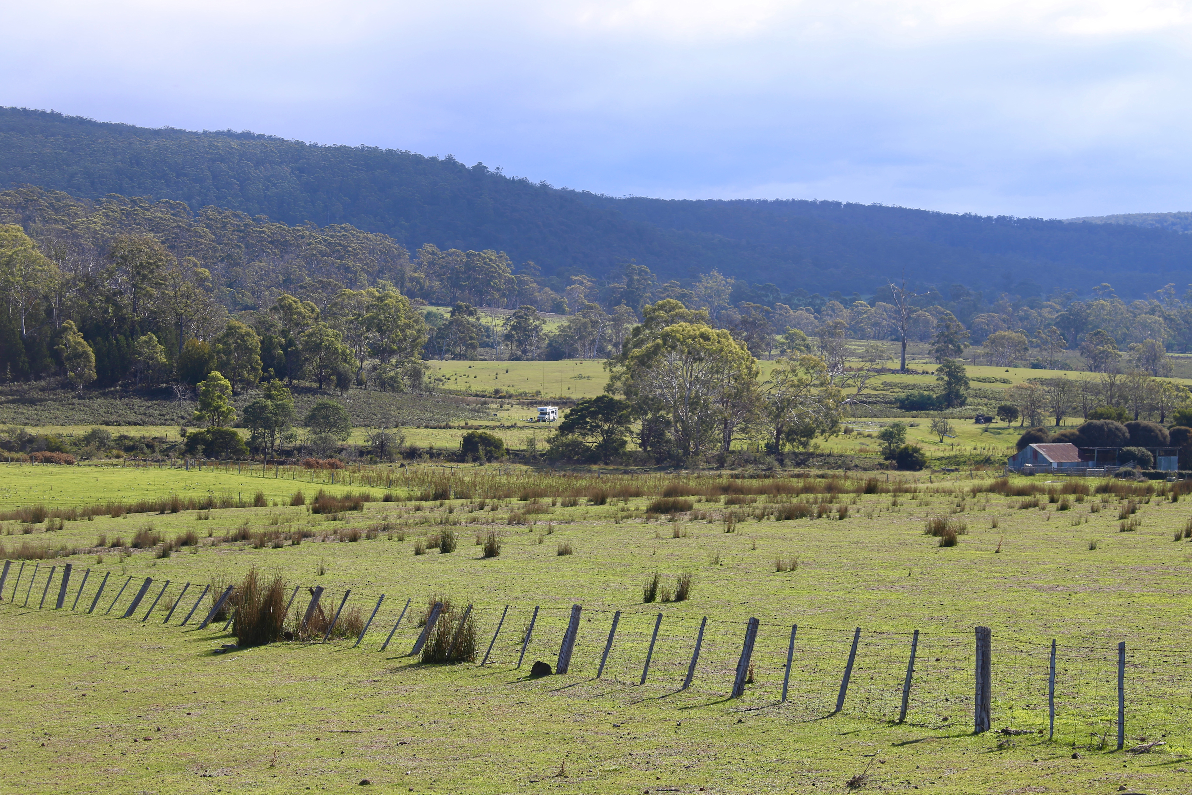 CLICK TO VIEW GALLERY
View from the distance. The van at the back is parked at camp