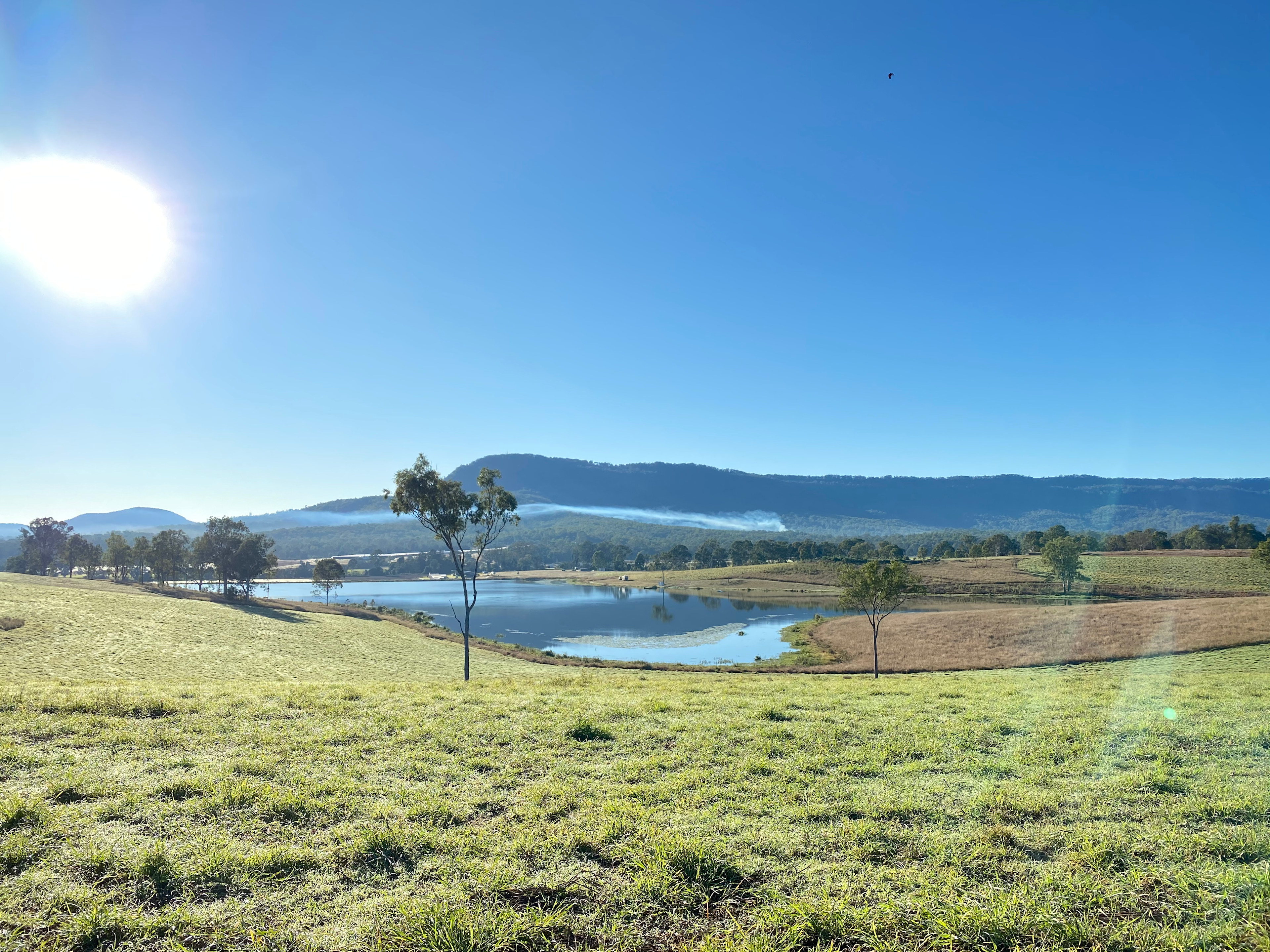 Looking over the Dam.