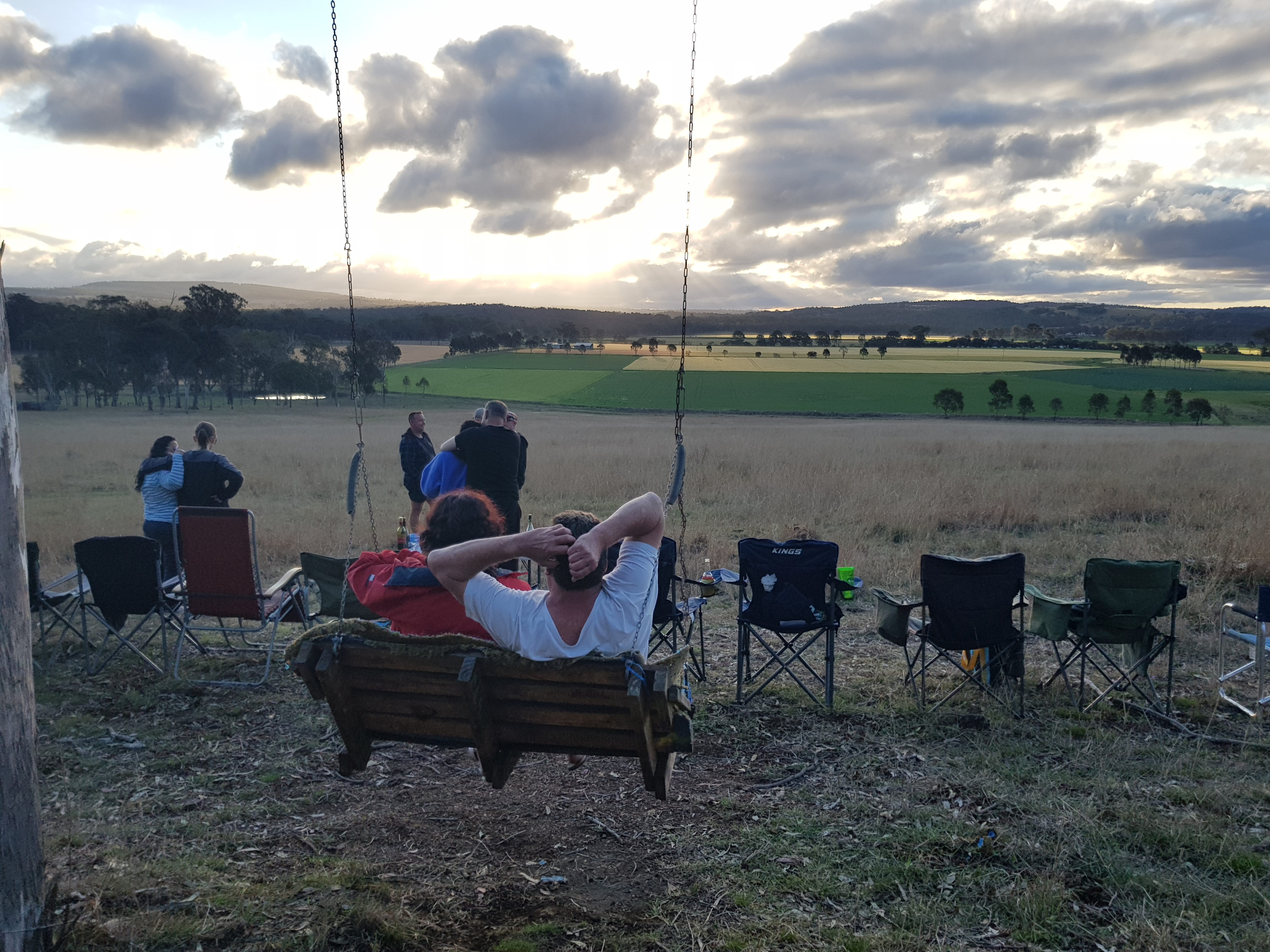 Enjoy the view from top field.