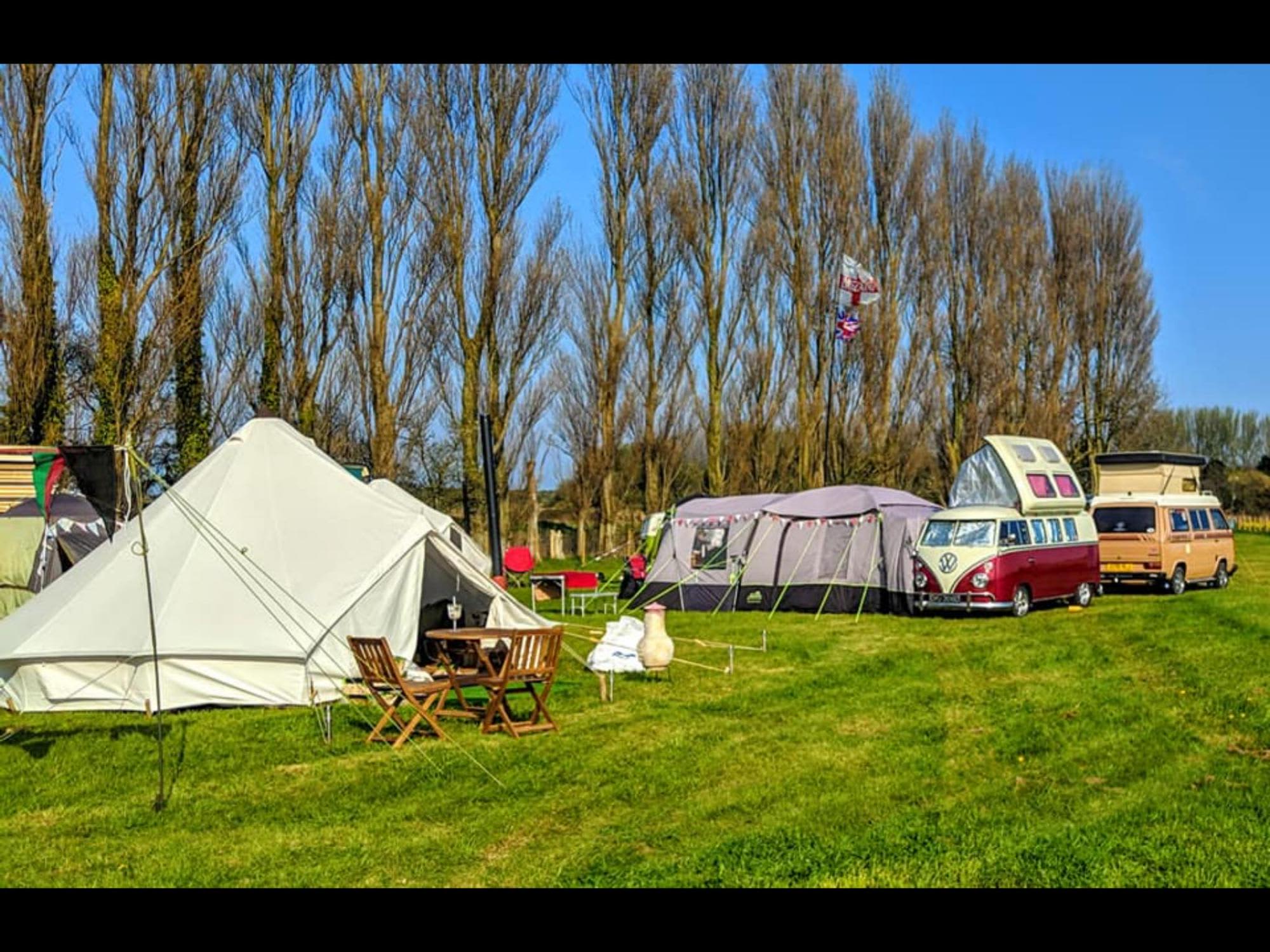Grass pitches - No electricity