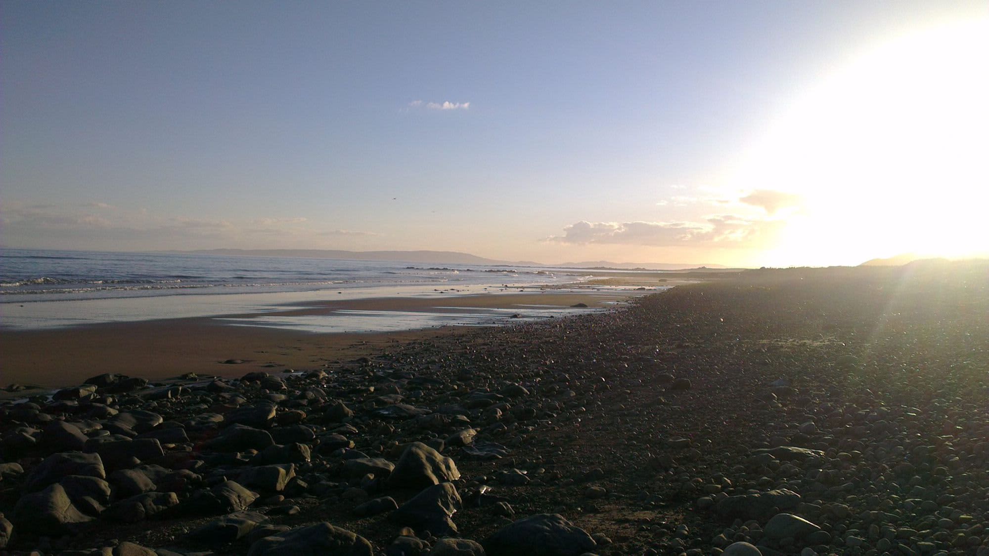 Local beach looking towards the Mull of Kintyre