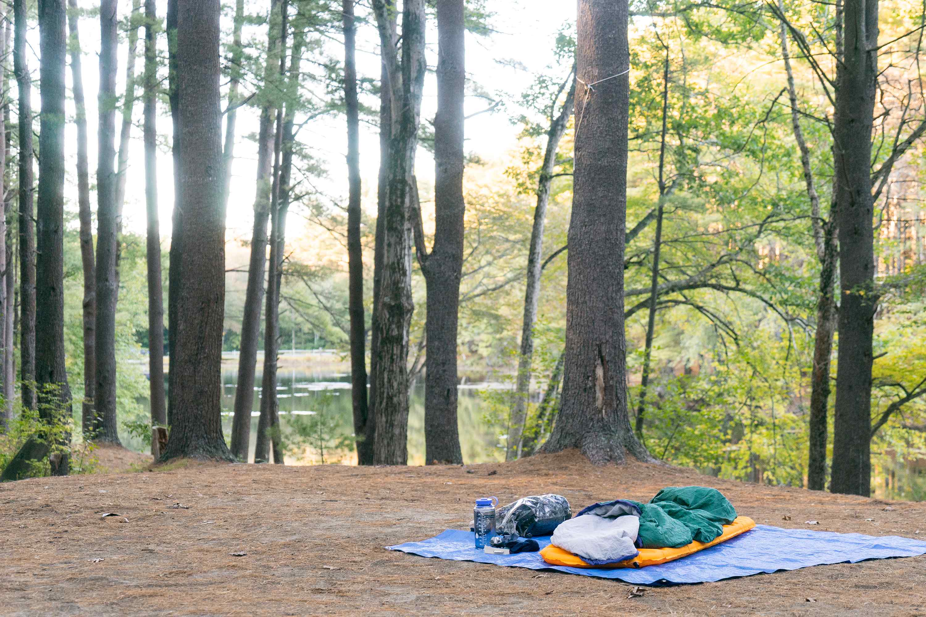 When there's few people around and skies are clear, who needs a tent? Campsite #75.