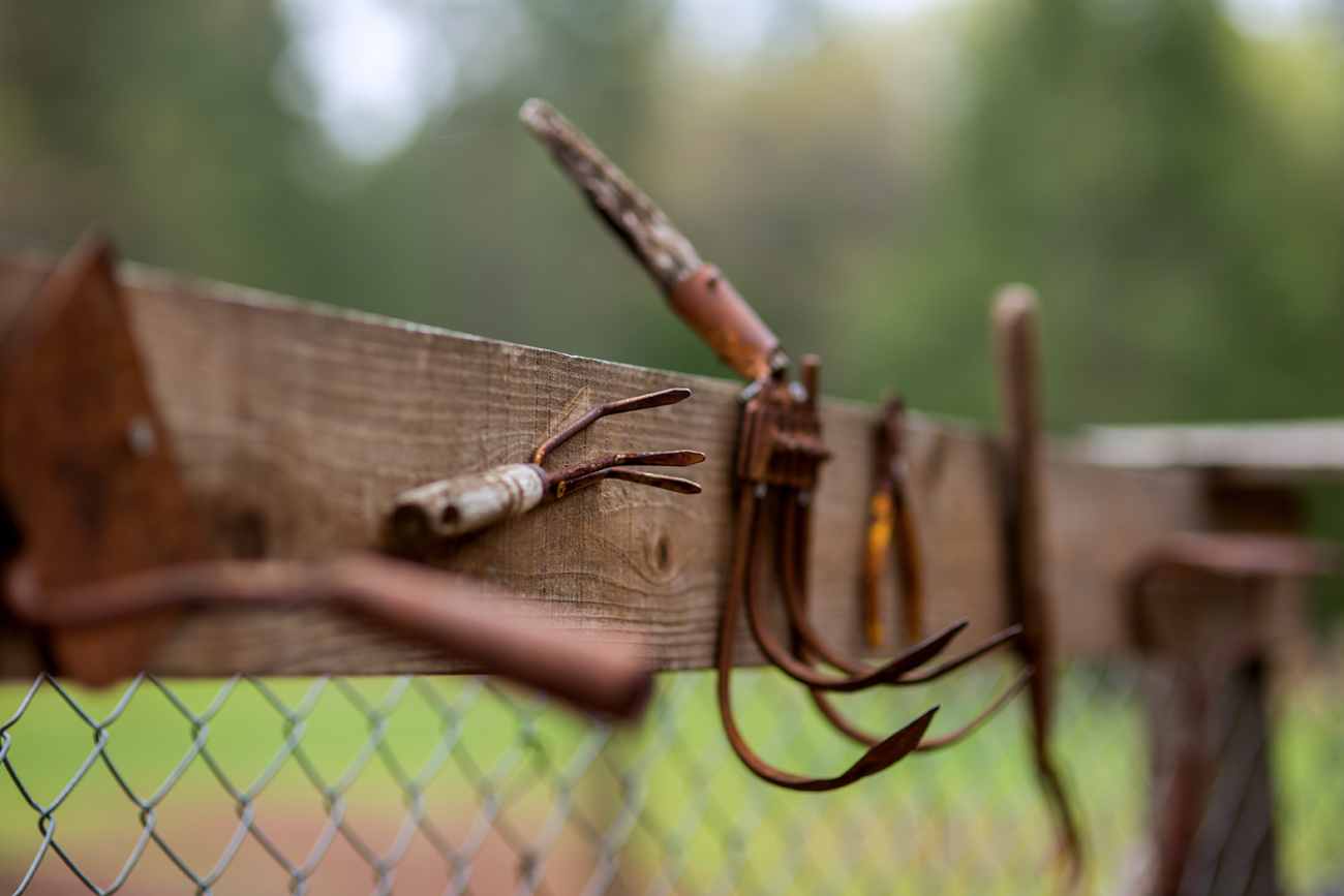 A small garden plot near the barn looks to be coming soon