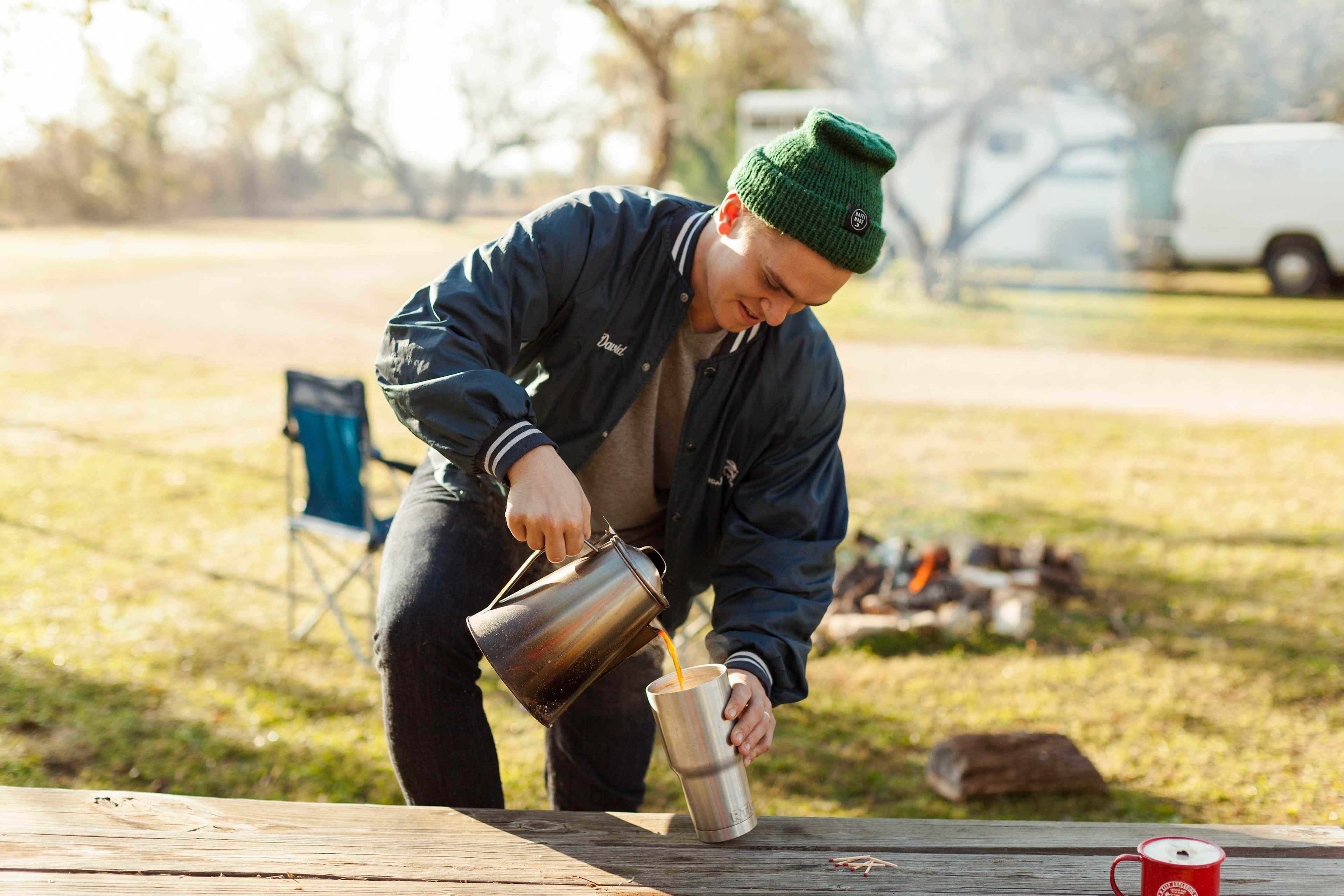 We stayed up late looking at the stars, so coffee was very necessary! 